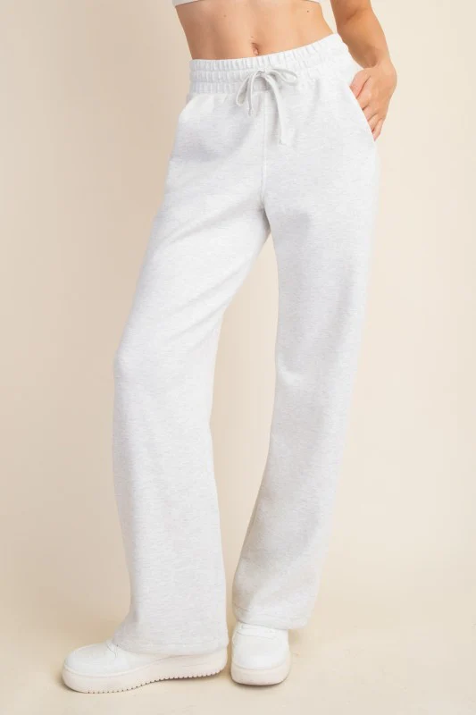 Butter Luxe Lounge Quarter Zip Set (Light Heather Grey) - Image 9