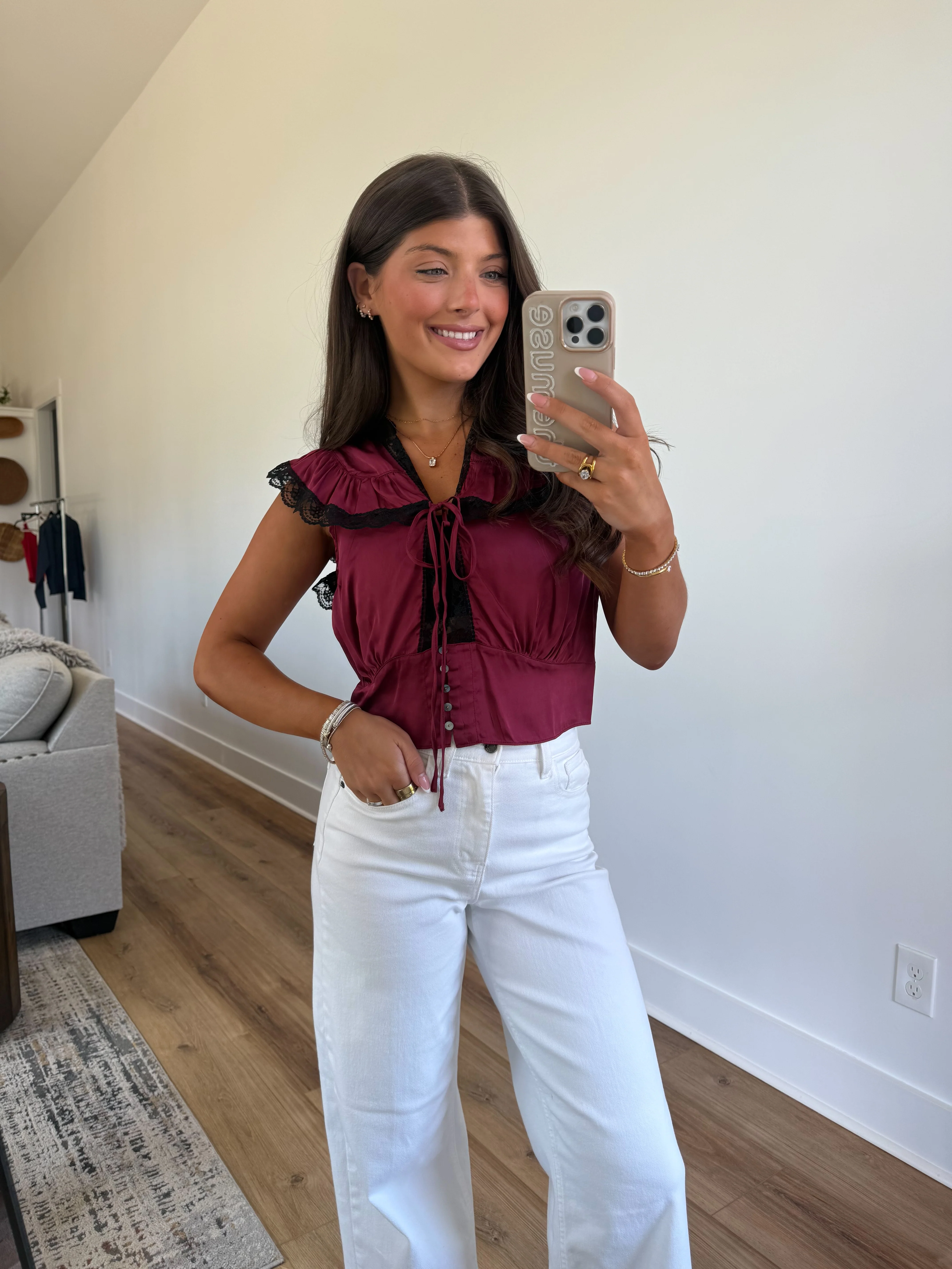 Cabernet Lace Top - Image 4