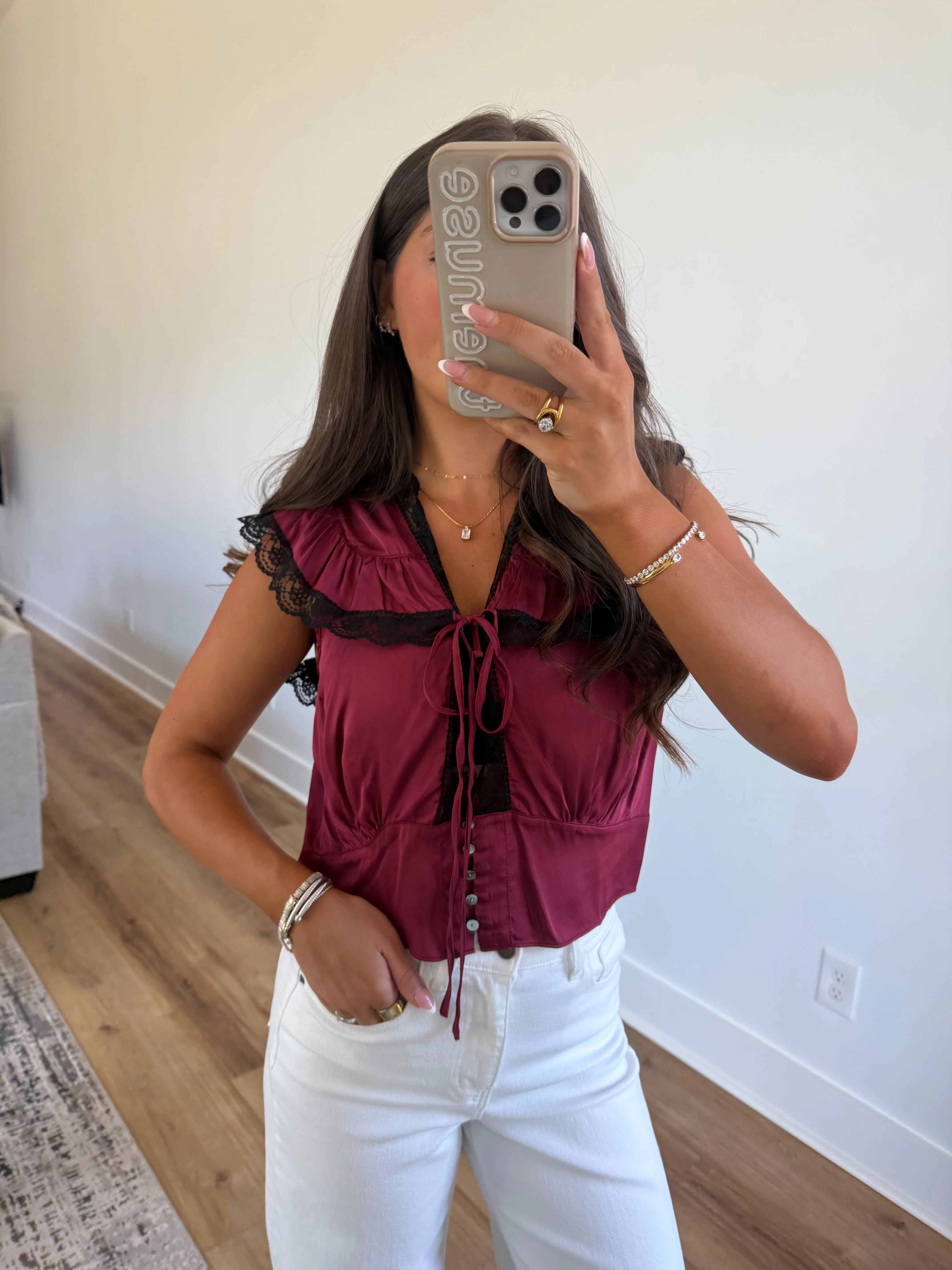 Cabernet Lace Top - Image 5