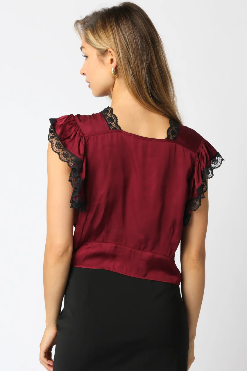 Cabernet Lace Top - Image 8