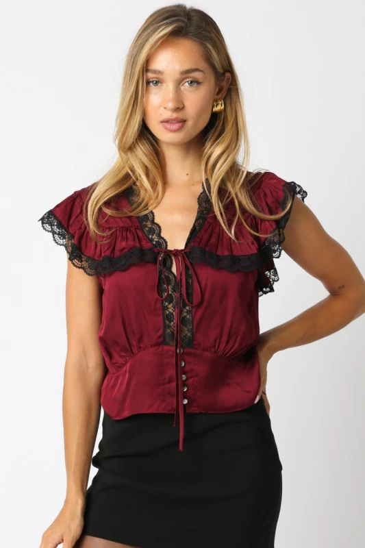Cabernet Lace Top - Image 9