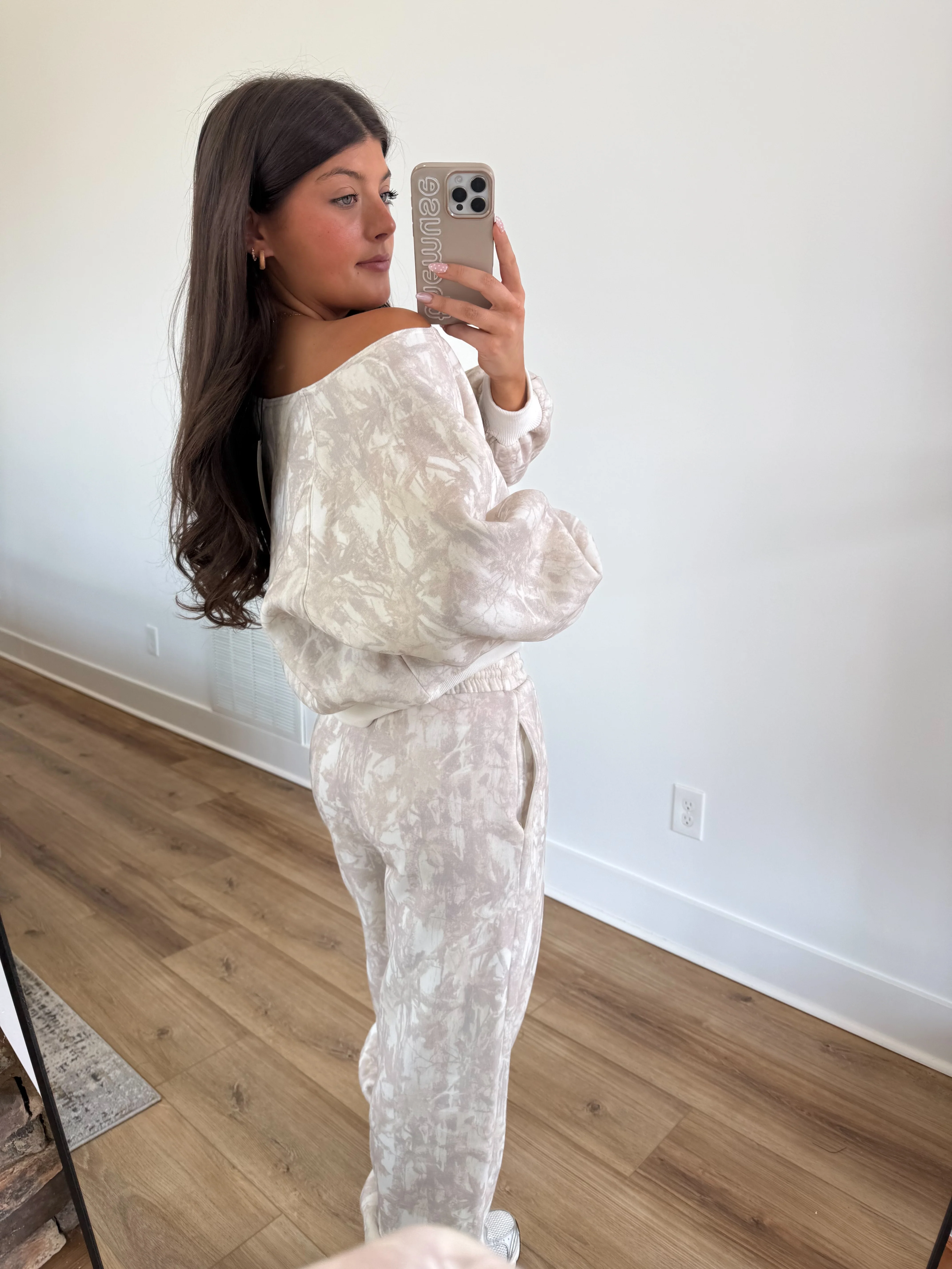 Camo Off The Shoulder SweatSet (Restock) - Image 6