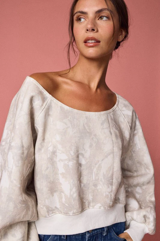 Camo Off The Shoulder SweatSet (Restock) - Image 7