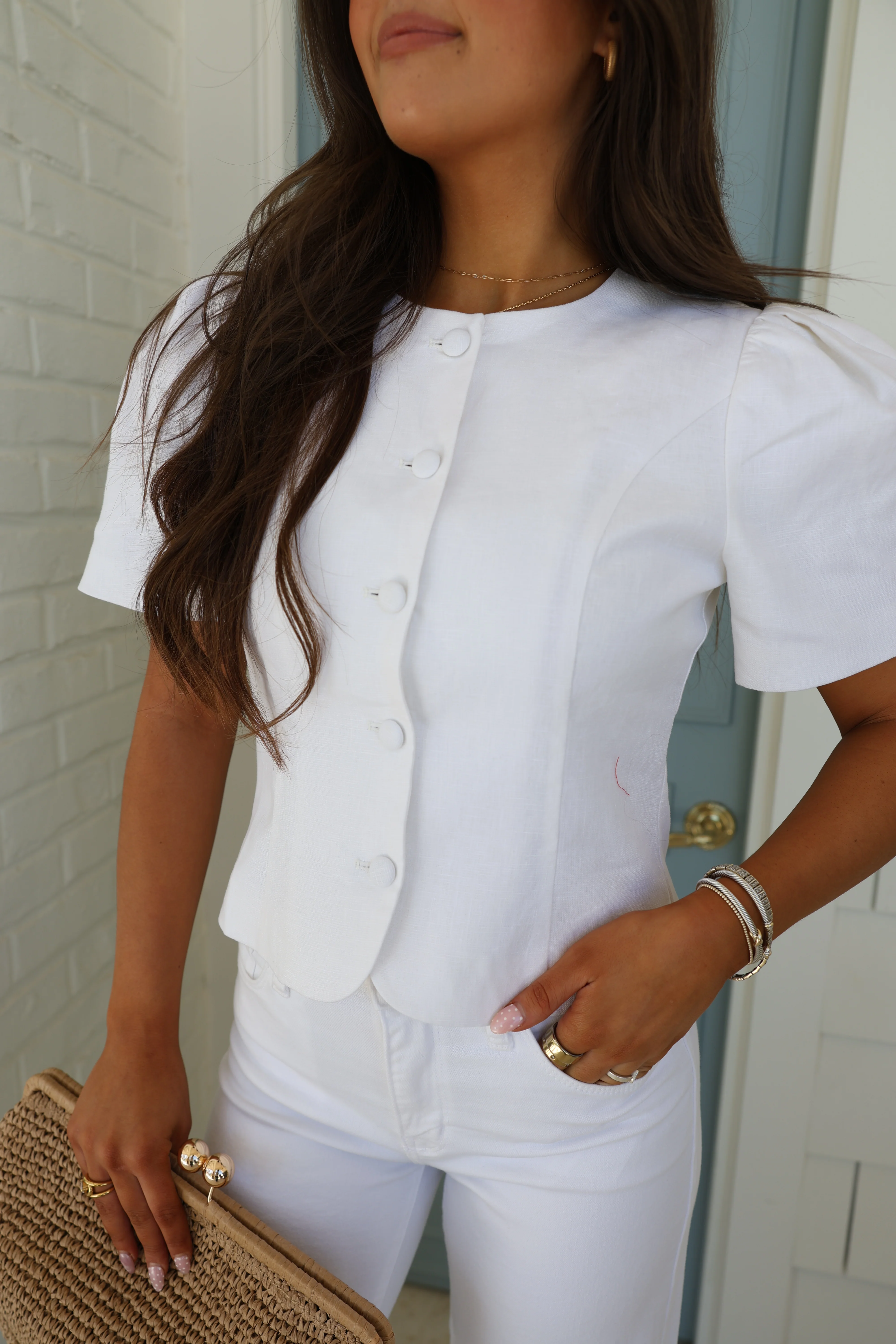 Candace Linen Top - Image 3