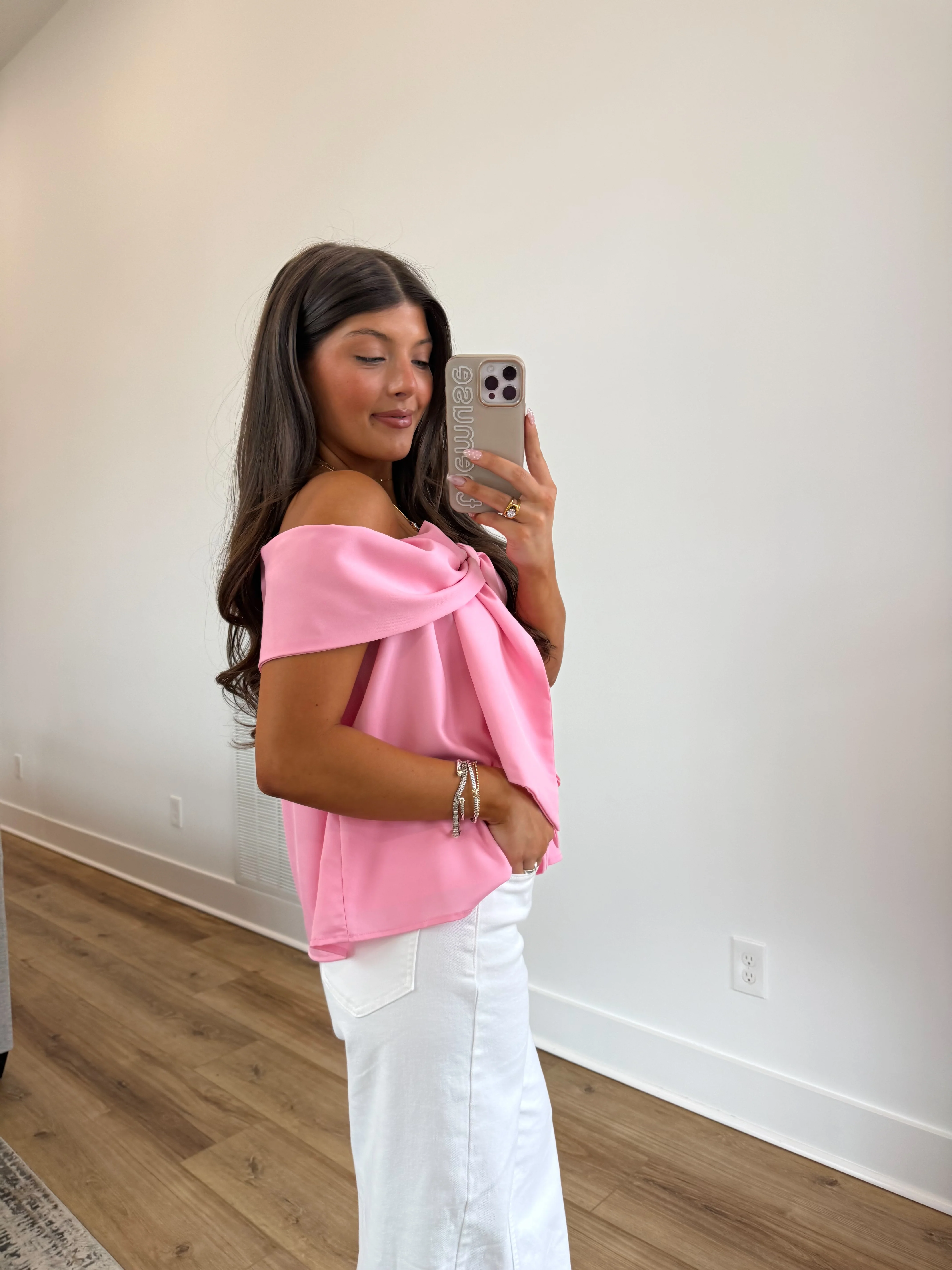 Candy Pink Bow Top - Image 2
