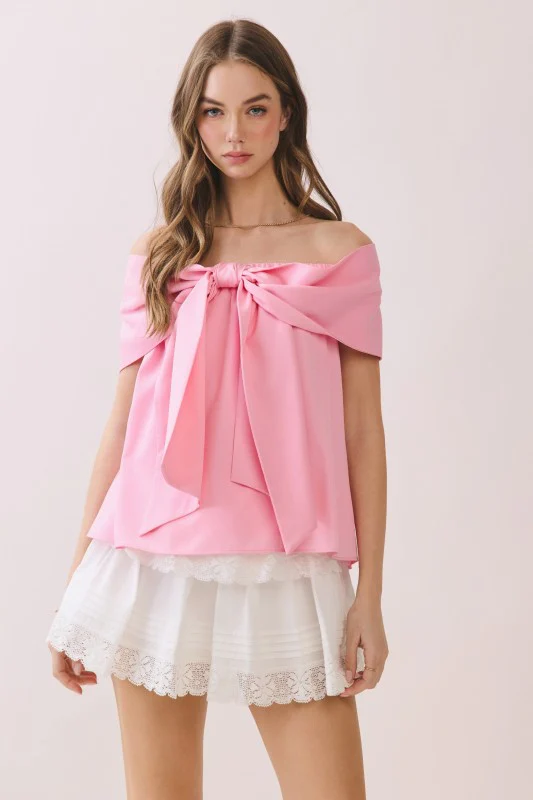 Candy Pink Bow Top - Image 5