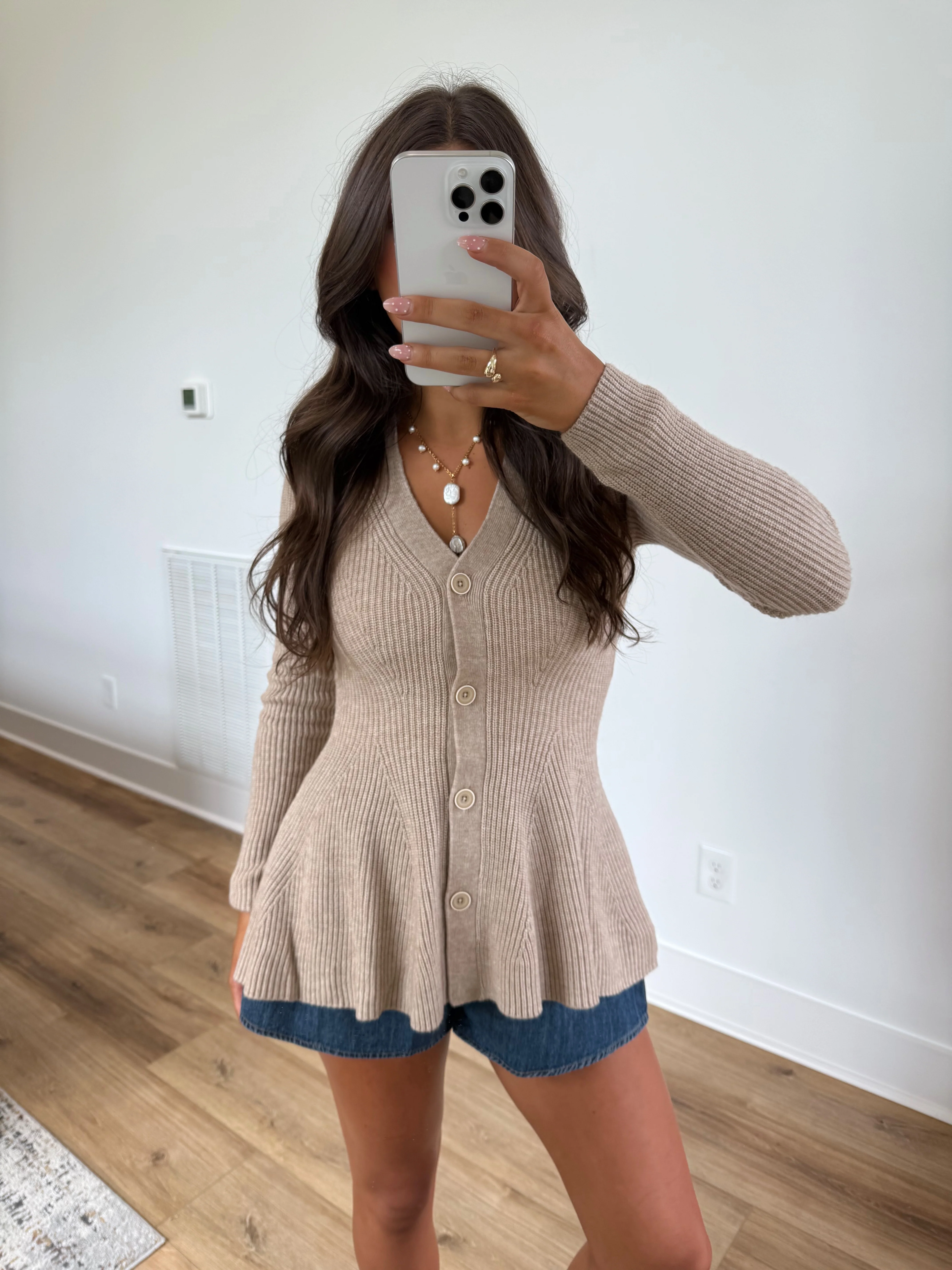 Caramel Knit Cardigan - Image 2