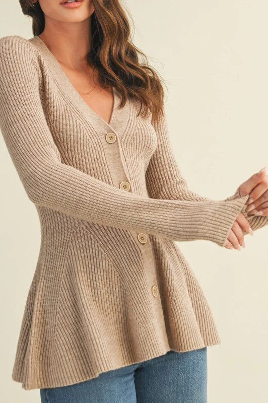 Caramel Knit Cardigan - Image 5