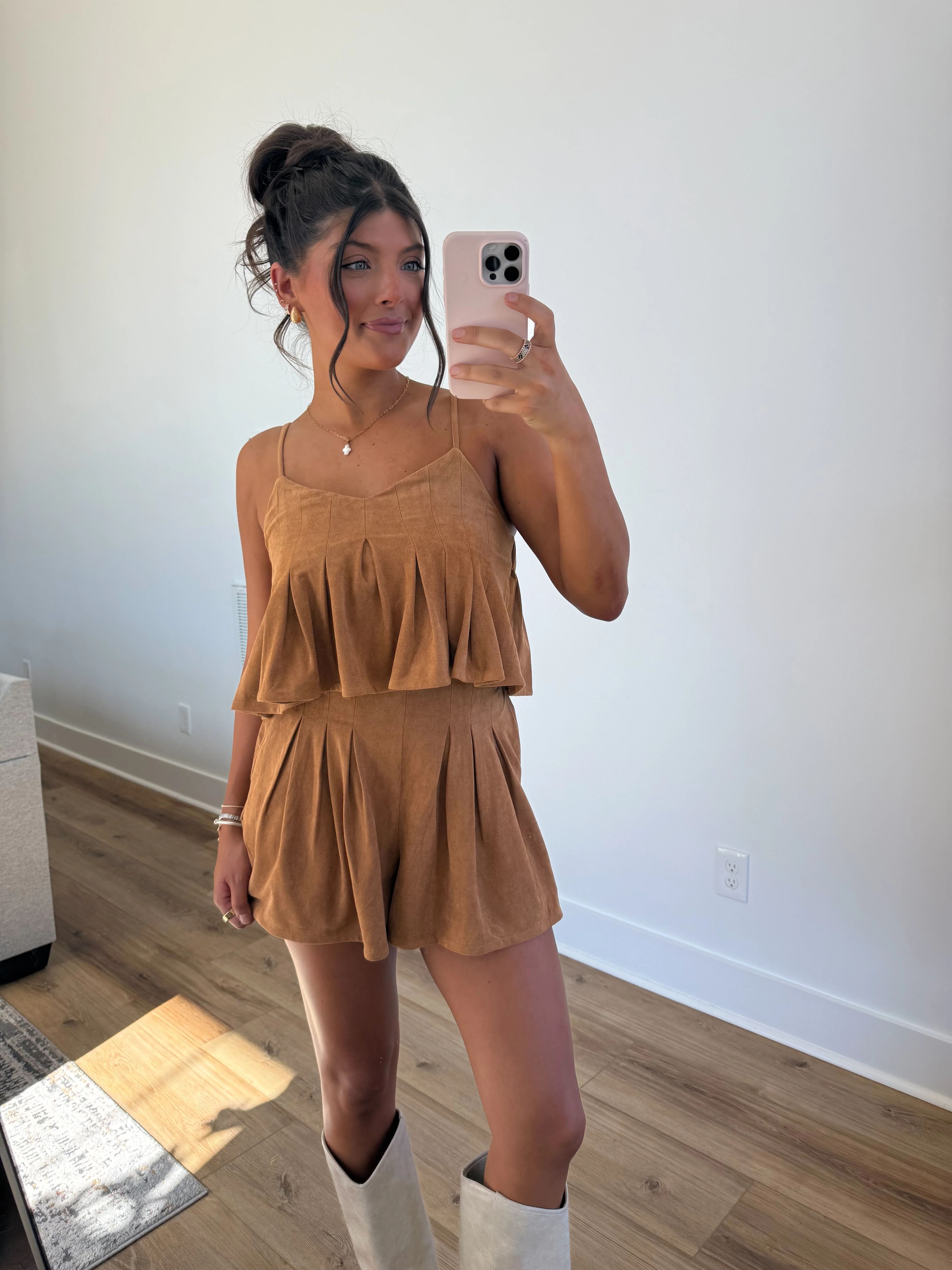Caramel Suede Set - Image 4
