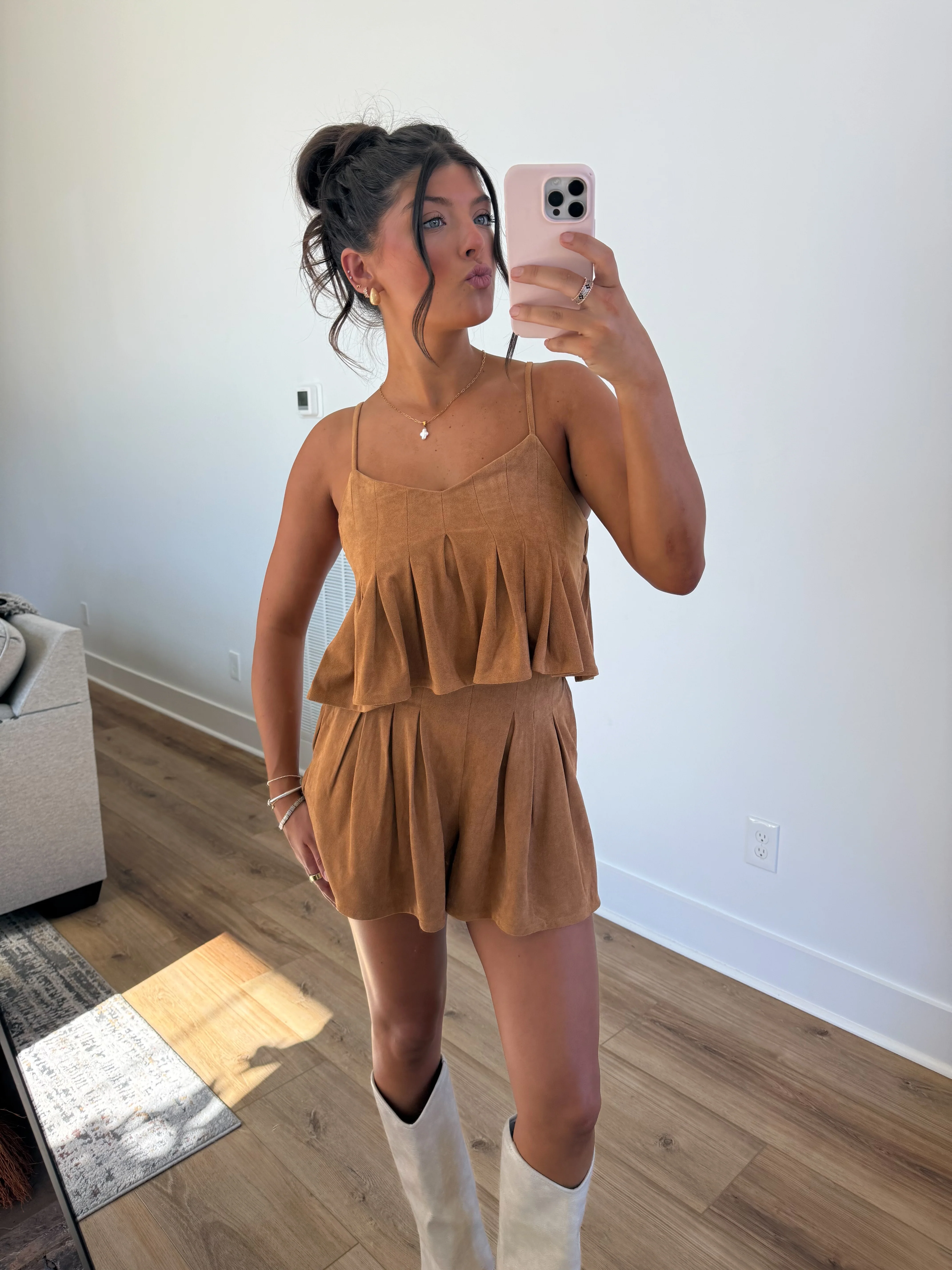 Caramel Suede Set - Image 6