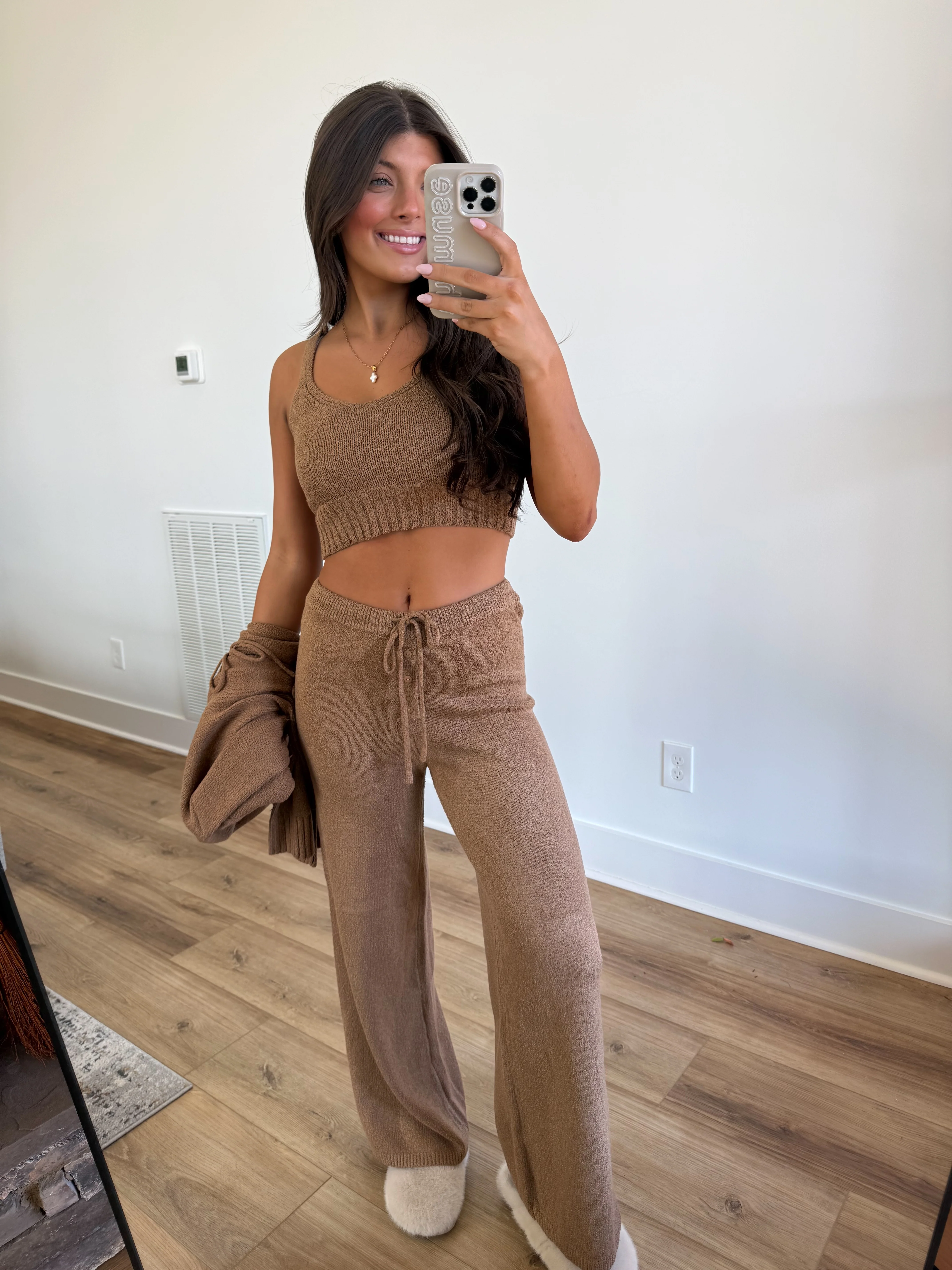 Caramel Tie Cardigan Set (3 piece) - Image 4