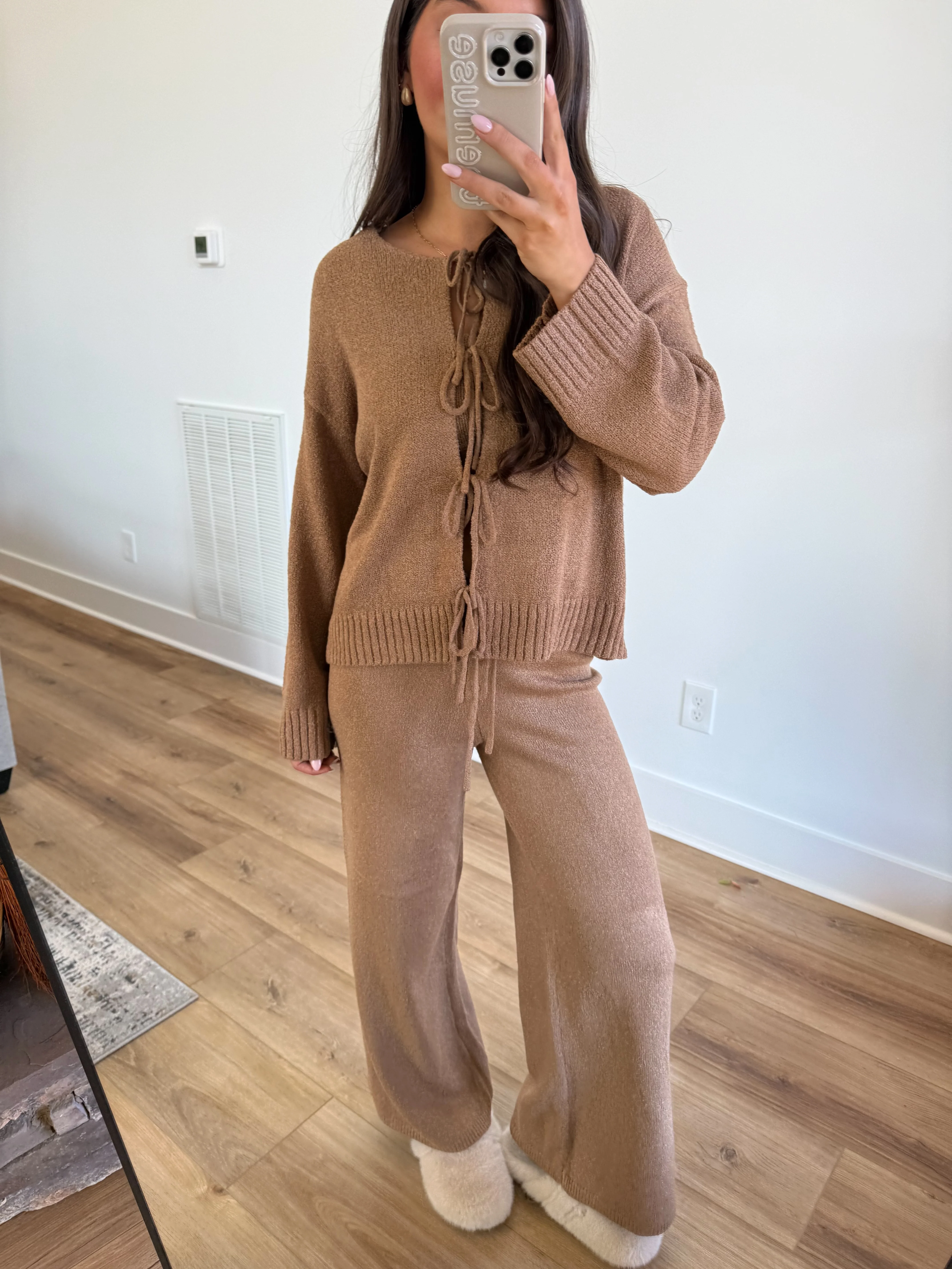 Caramel Tie Cardigan Set (3 piece) - Image 6