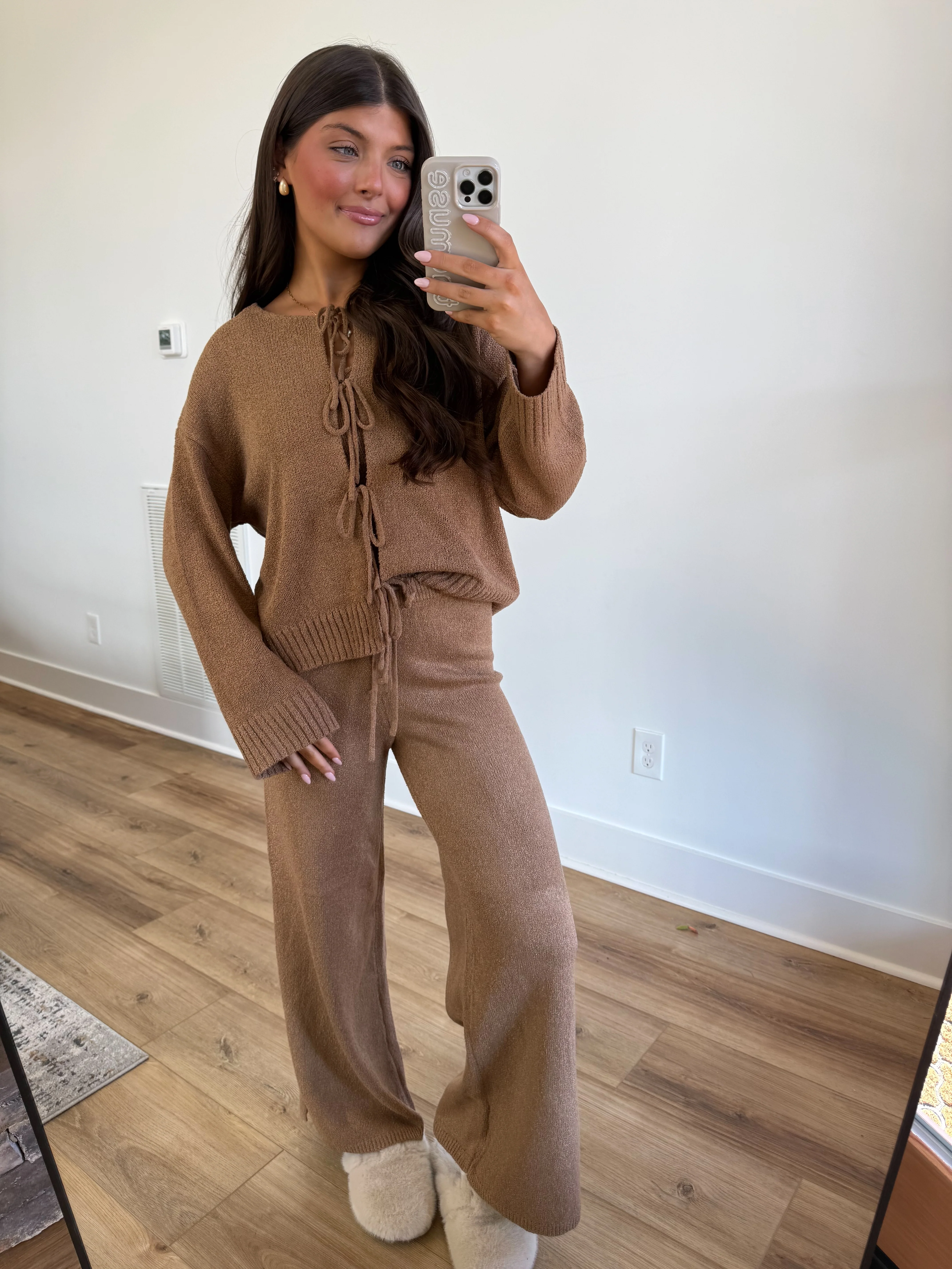 Caramel Tie Cardigan Set (3 piece) - Image 7