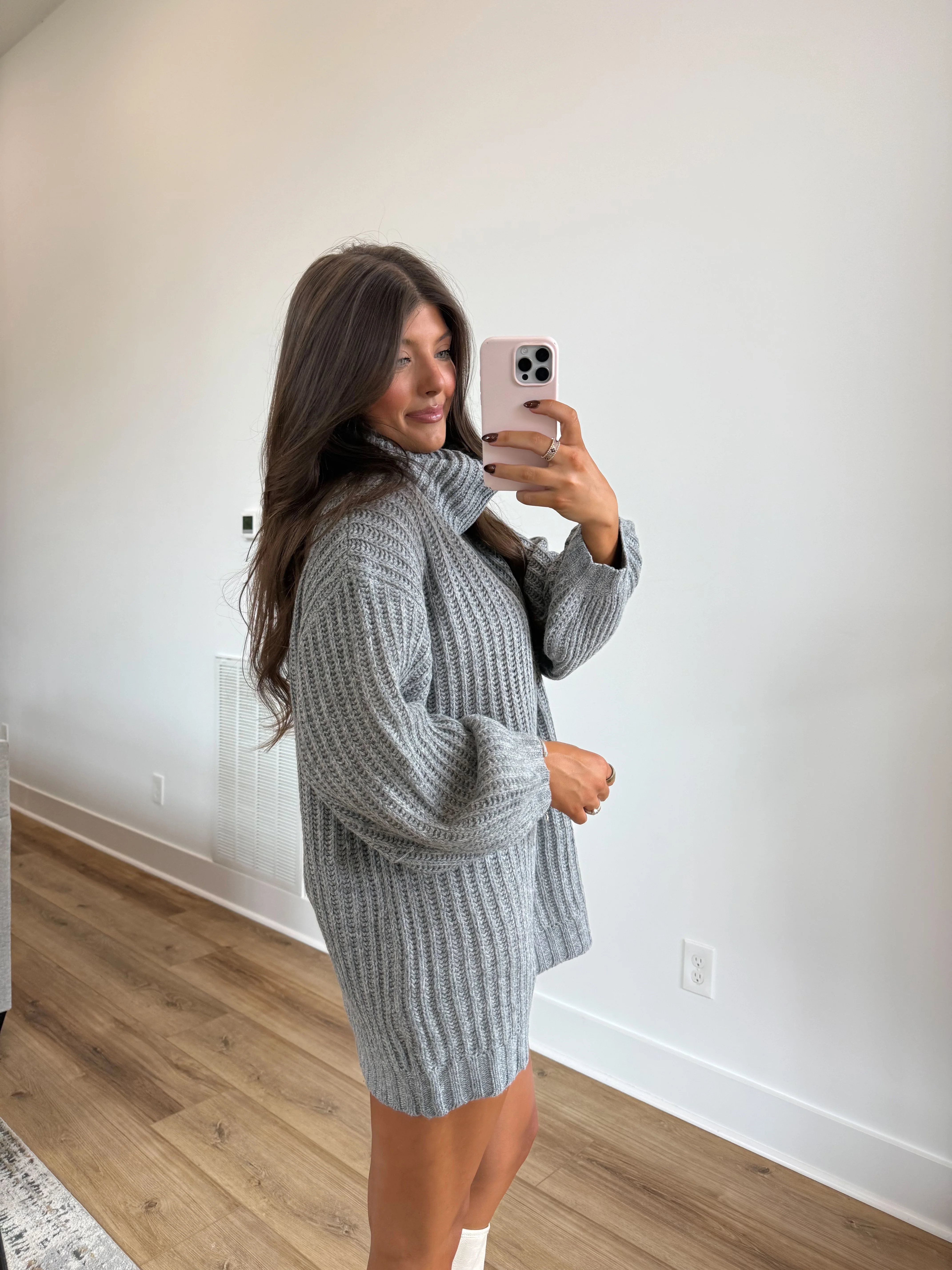 Charlie Knit Dress (Grey) - Image 6
