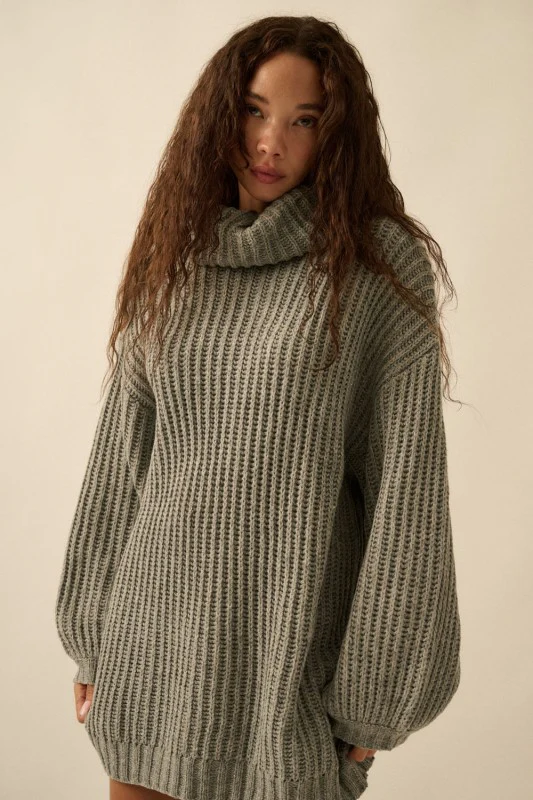 Charlie Knit Dress (Grey) - Image 7