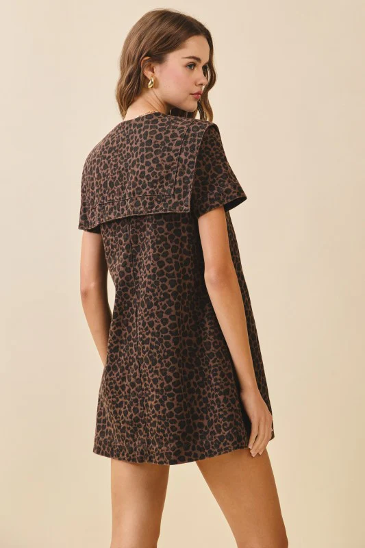 Cheetah Bow Mini Dress - Image 8