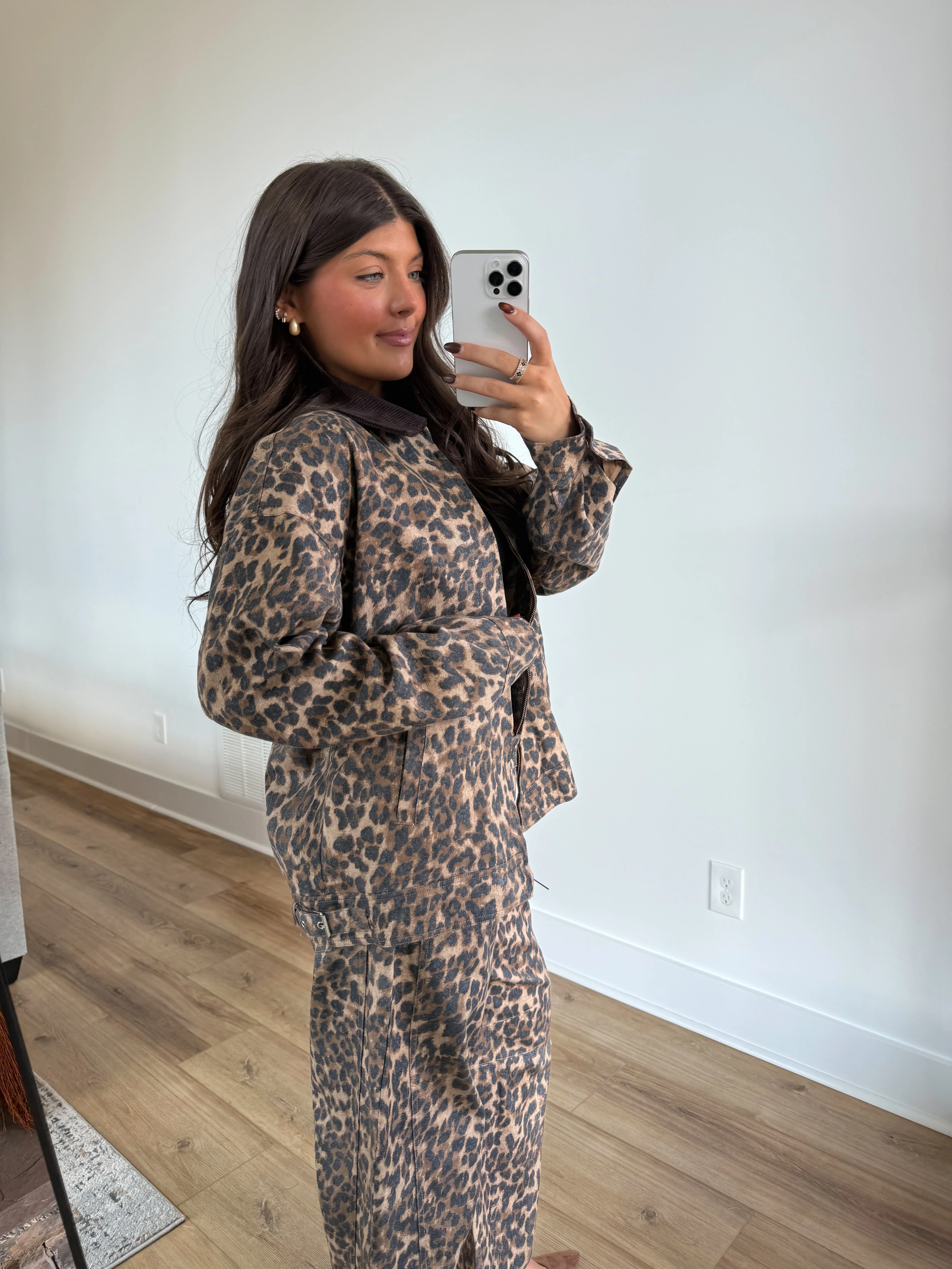 Cheetah Denim Jacket - Image 2