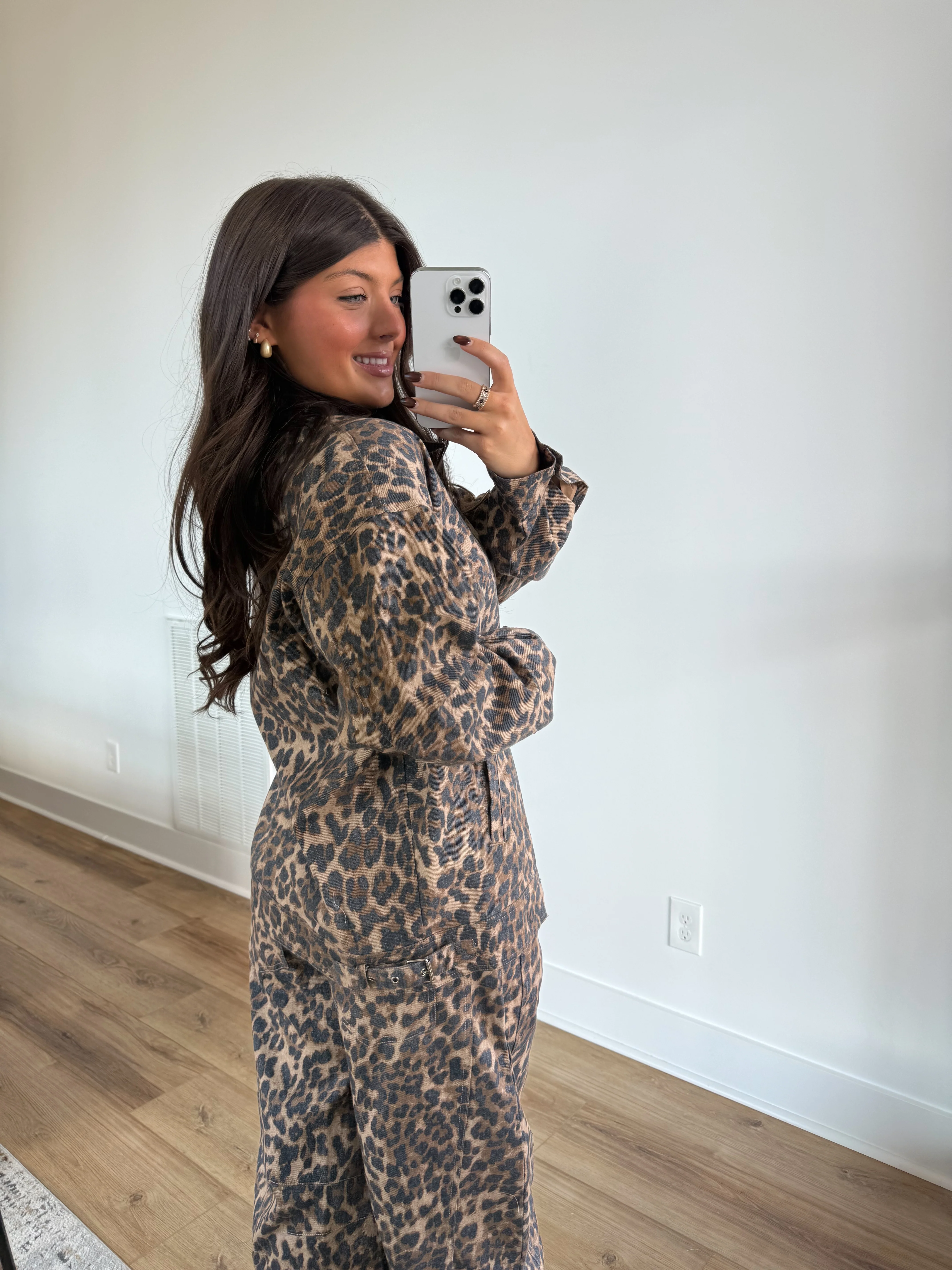 Cheetah Denim Jacket - Image 3