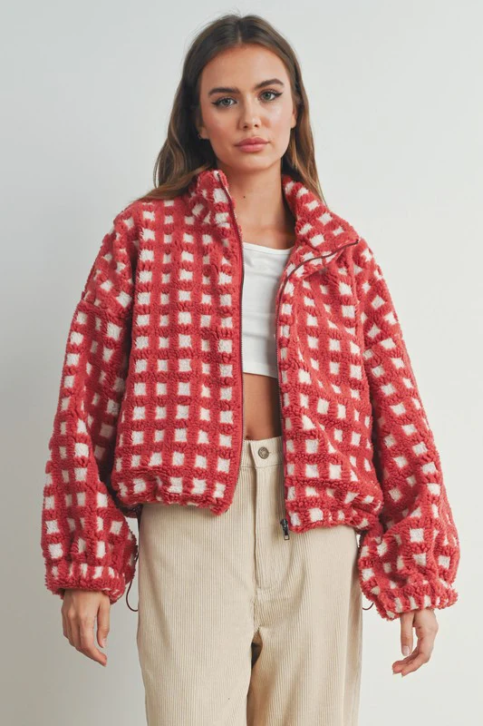 Cherry Check Fleece - Image 6