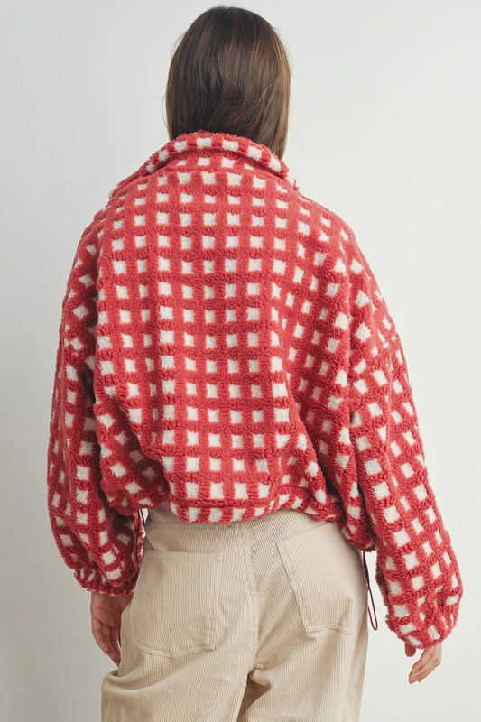Cherry Check Fleece - Image 7