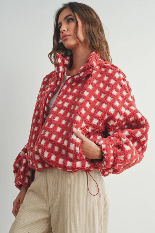 Cherry Check Fleece - Image 8