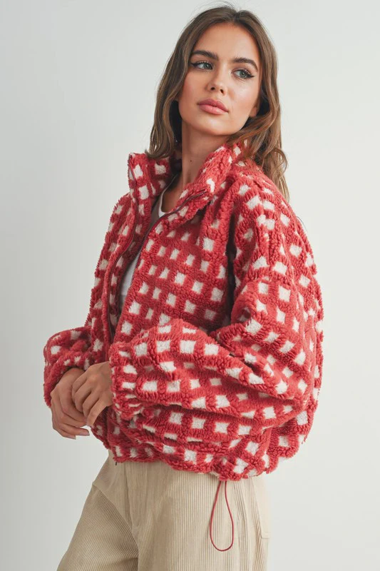 Cherry Check Fleece - Image 9
