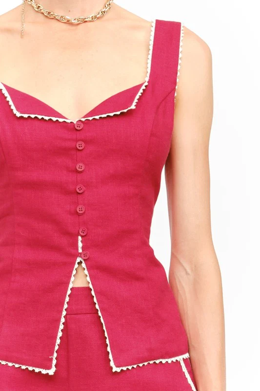 Cherry Cream Linen Set - Image 3
