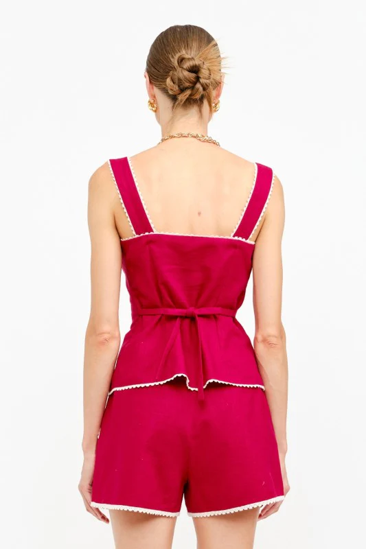 Cherry Cream Linen Set - Image 4