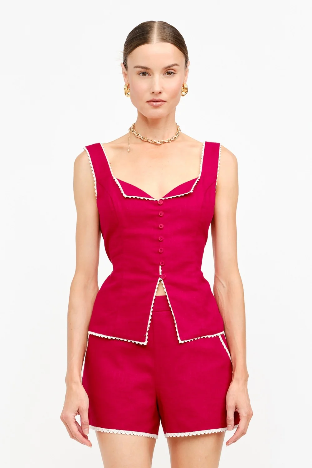 Cherry Cream Linen Set - Image 5