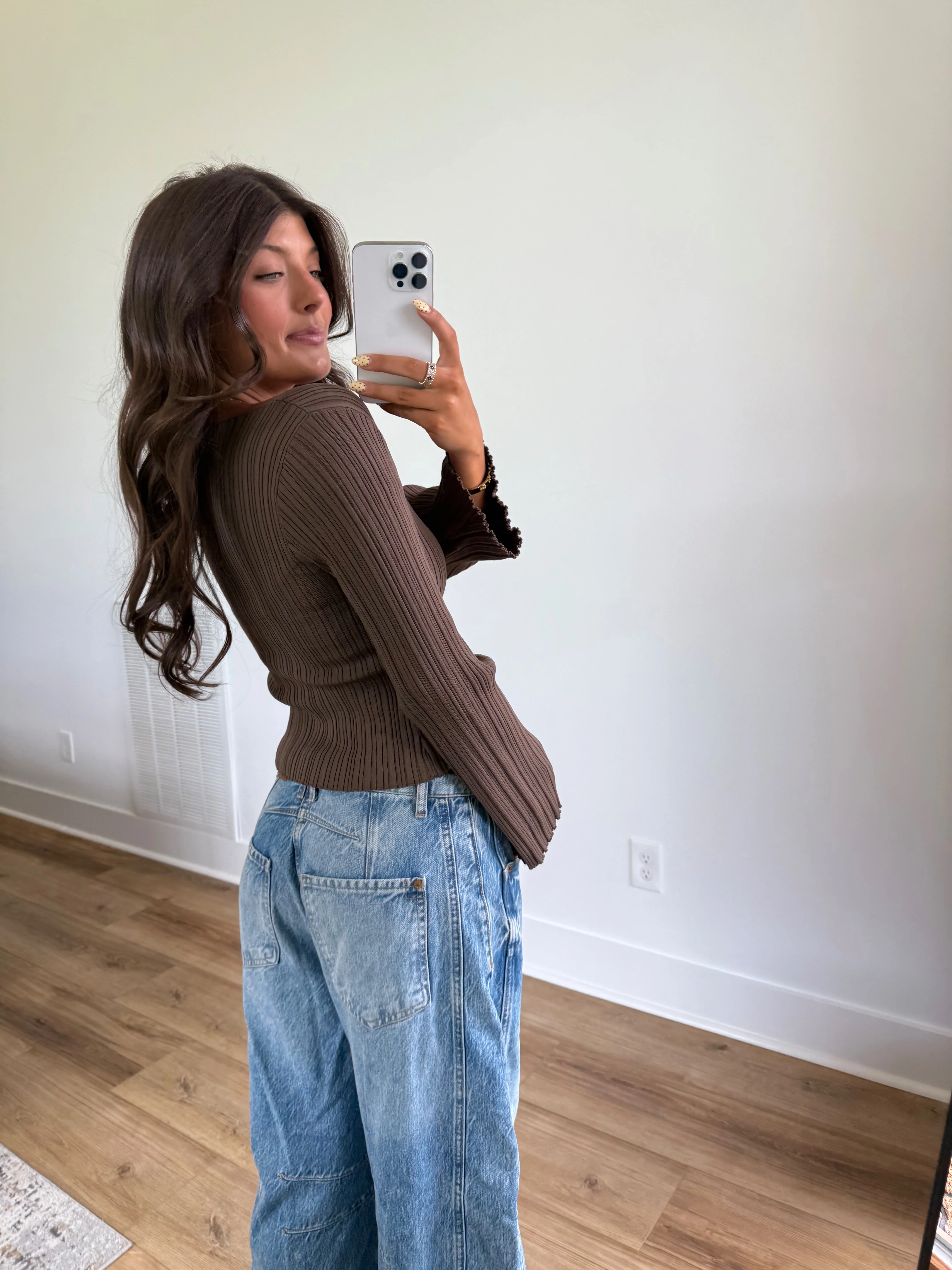 Chestnut Ribbed Top - Image 5