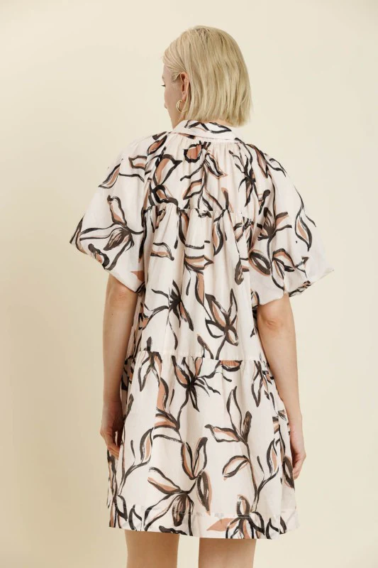Cinnamon Leafs Mini Dress - Image 8