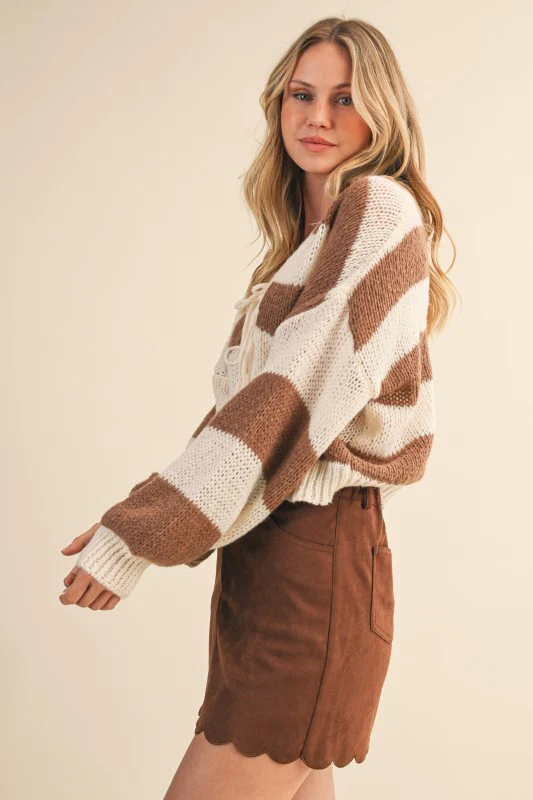 Cinnamon Sugar Chunky Stripe Knit - Image 10