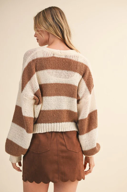 Cinnamon Sugar Chunky Stripe Knit - Image 11