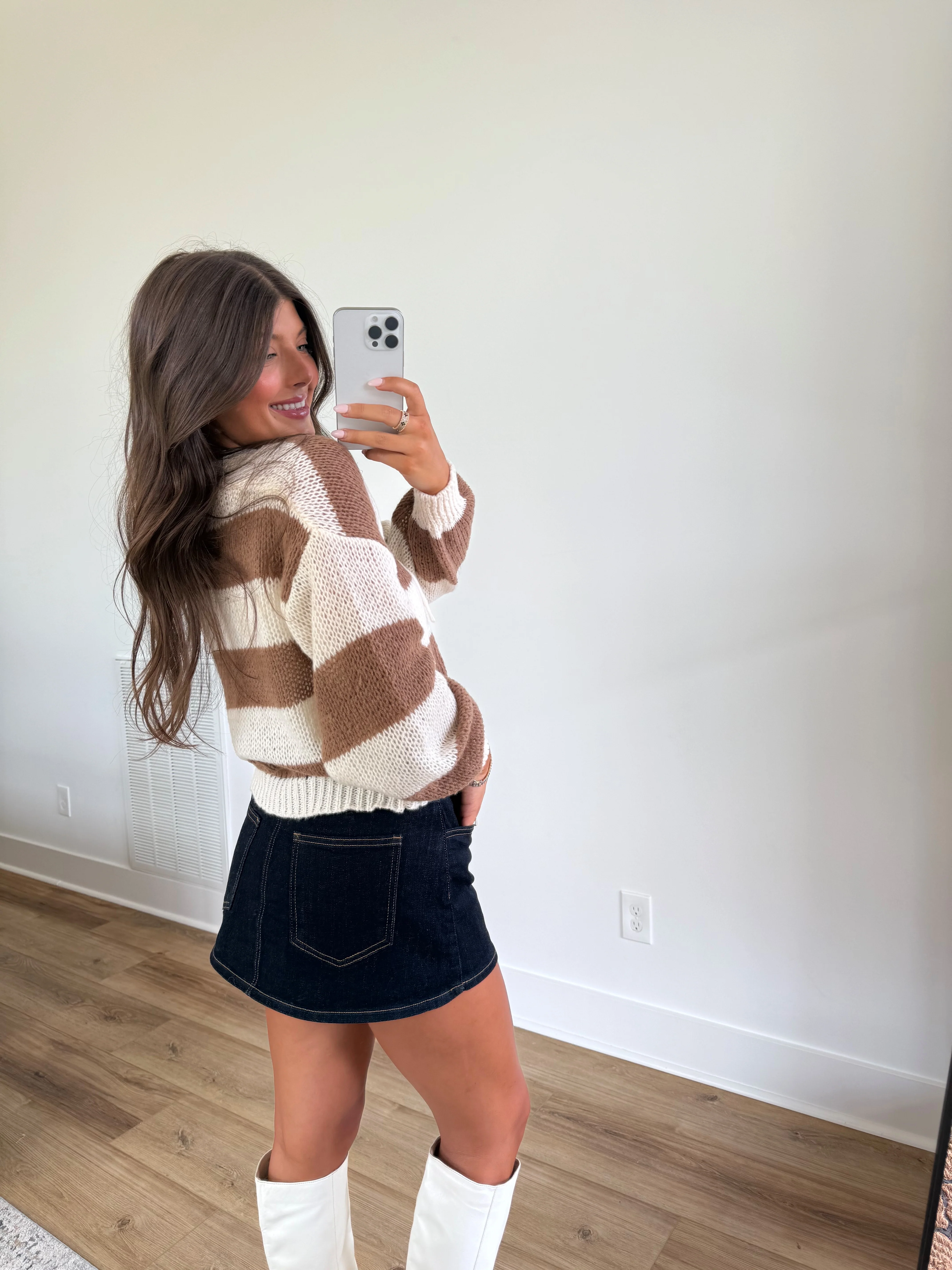 Cinnamon Sugar Chunky Stripe Knit - Image 6