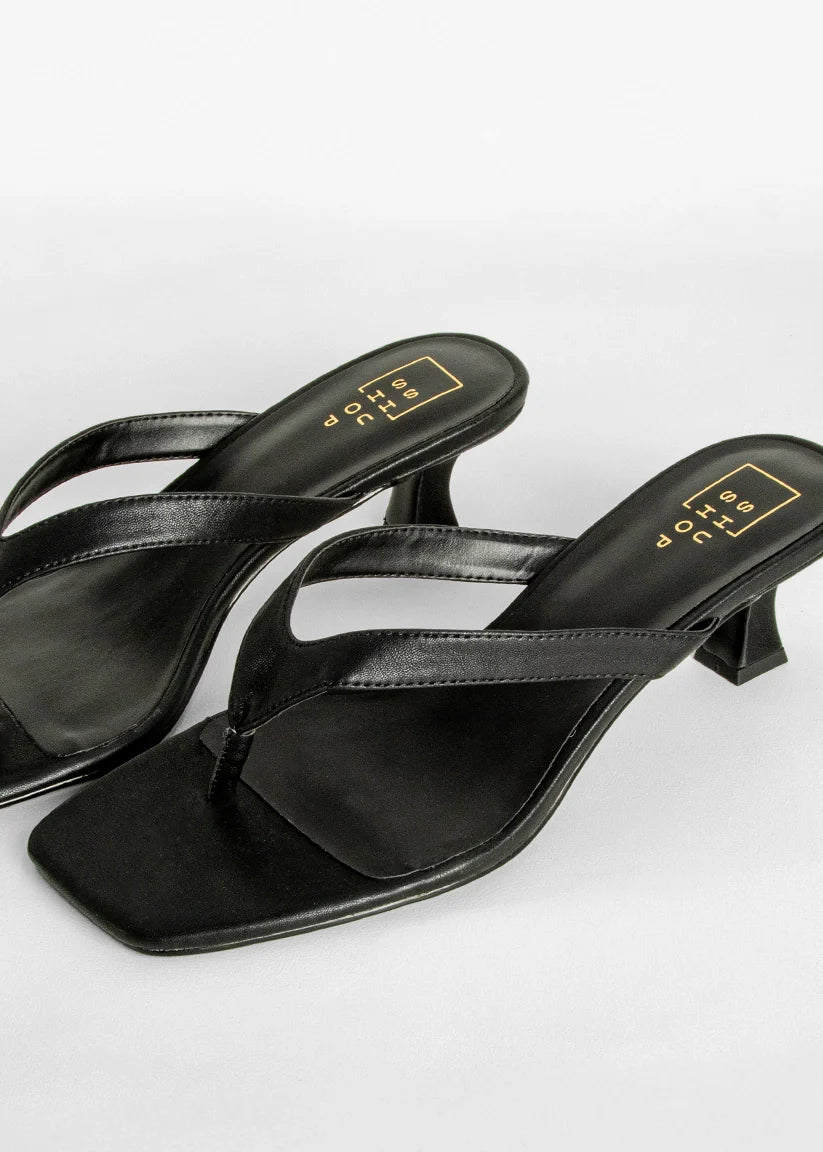City Chic Kitten Heel (Black) - Image 3