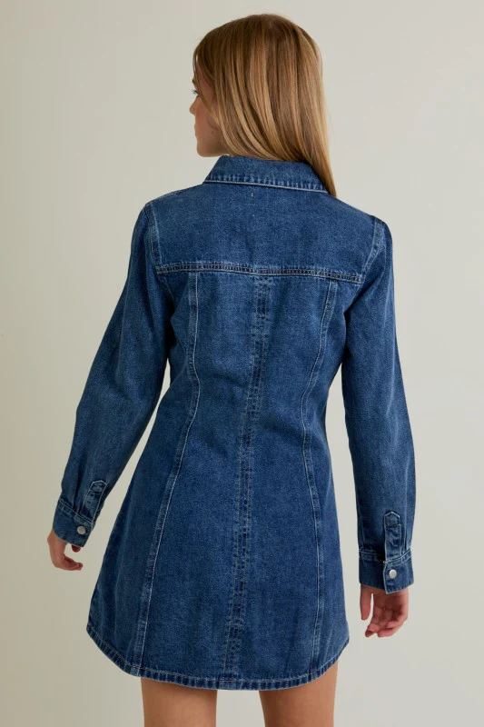 Classic Blue Jean Dress (Restock) - Image 10