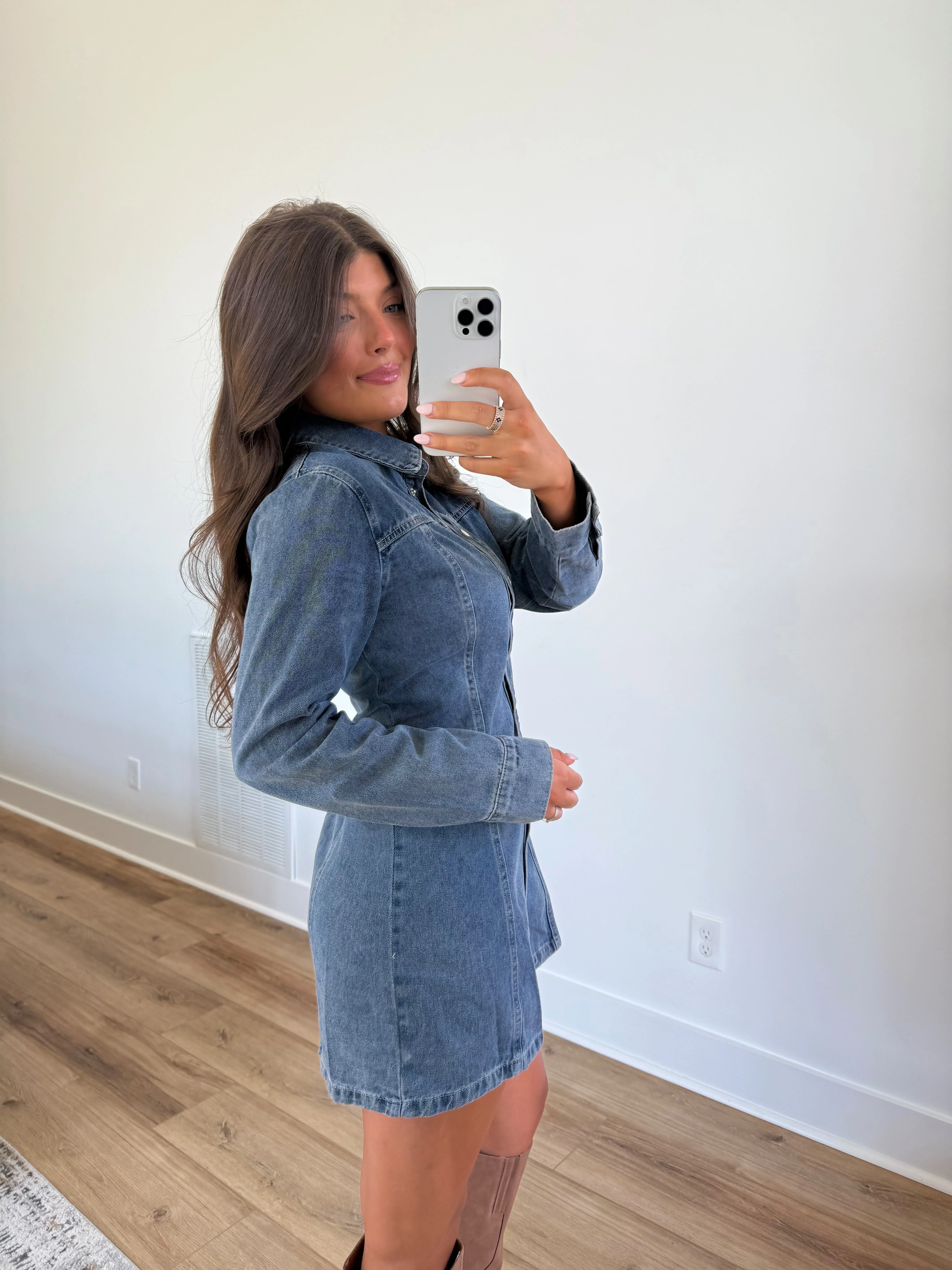 Classic Blue Jean Dress (Restock) - Image 4