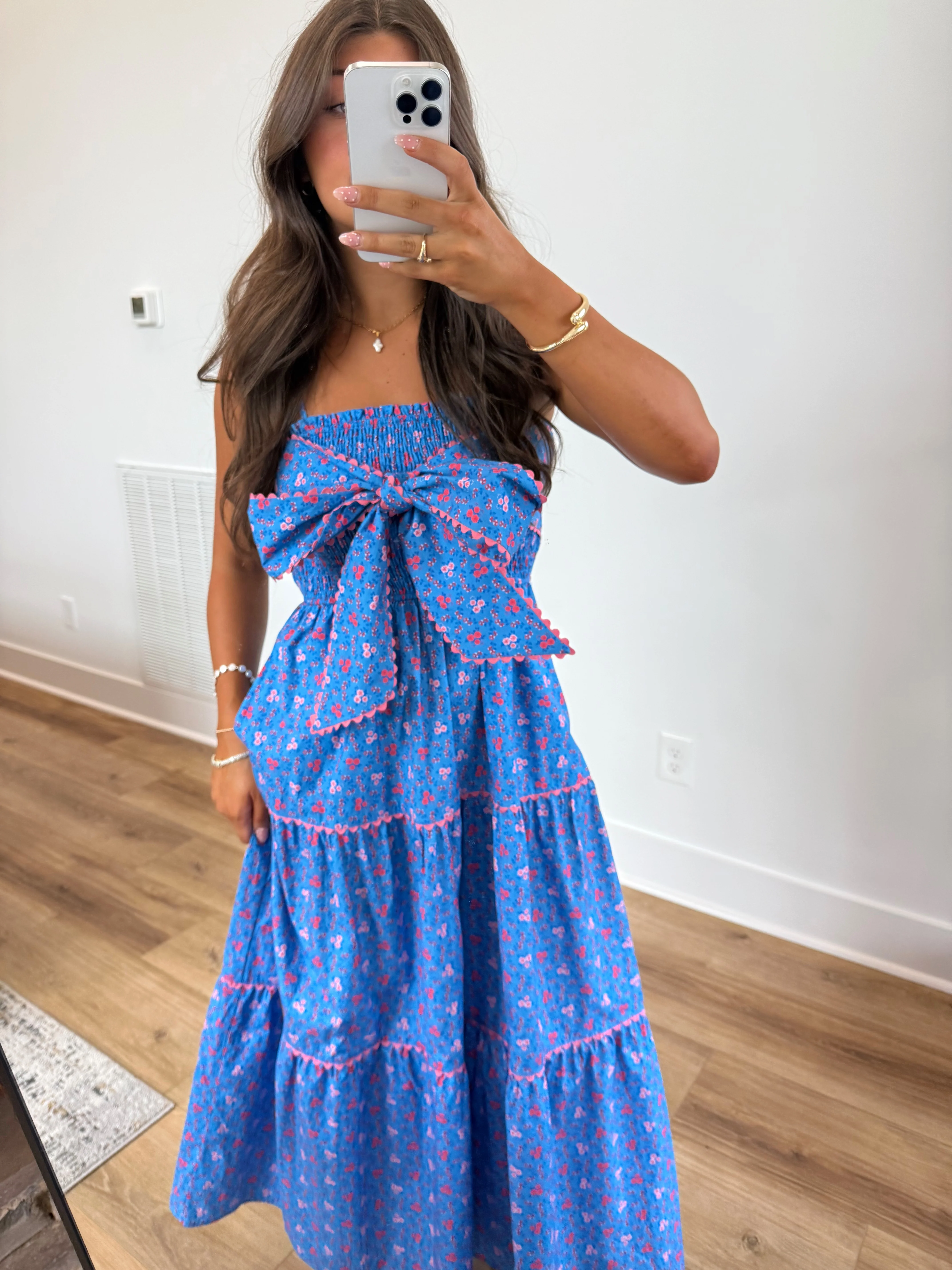 Cobalt Bow Maxi Dress - Image 2