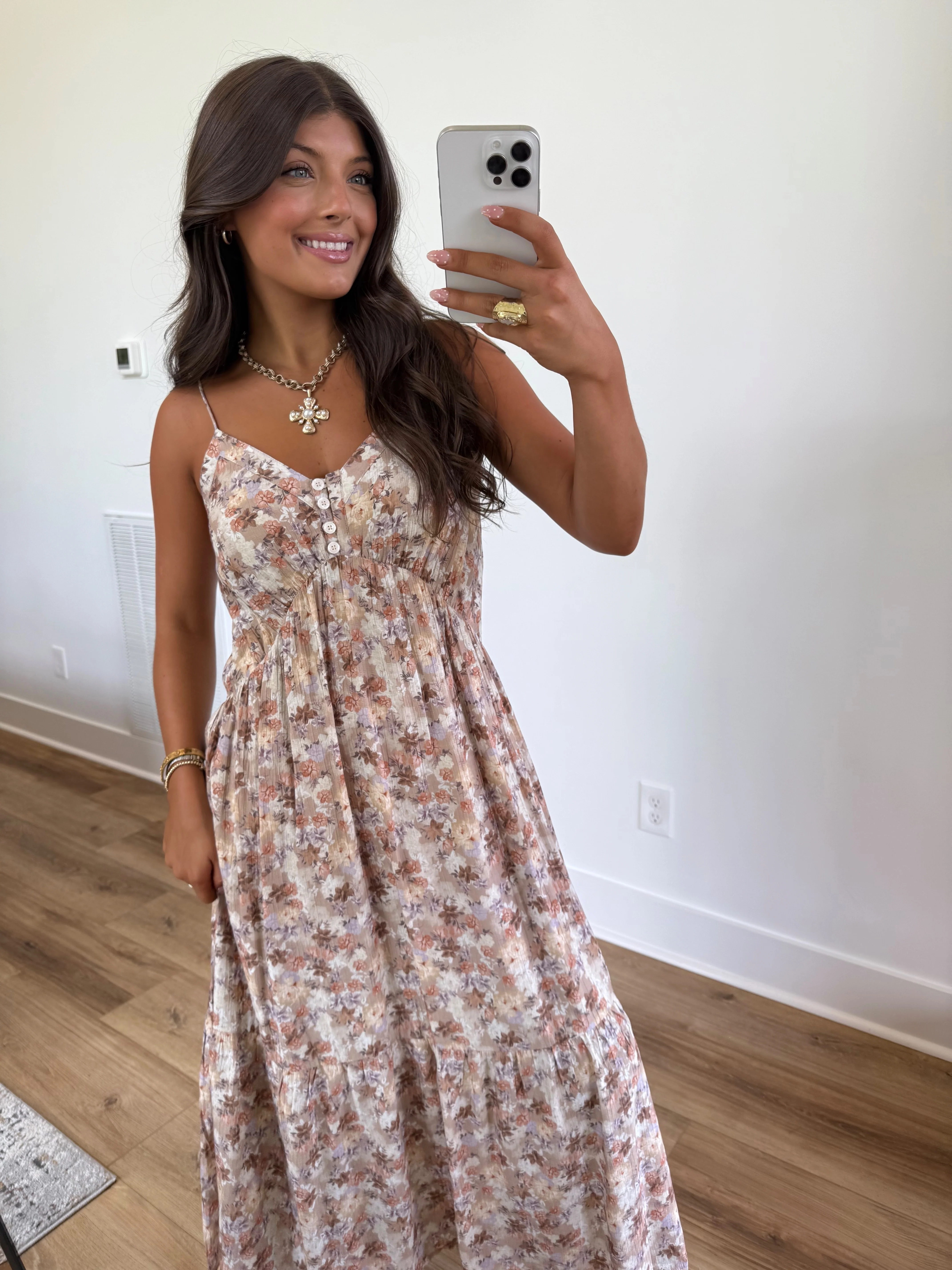 Cocoa Bloom Maxi Dress - Image 2
