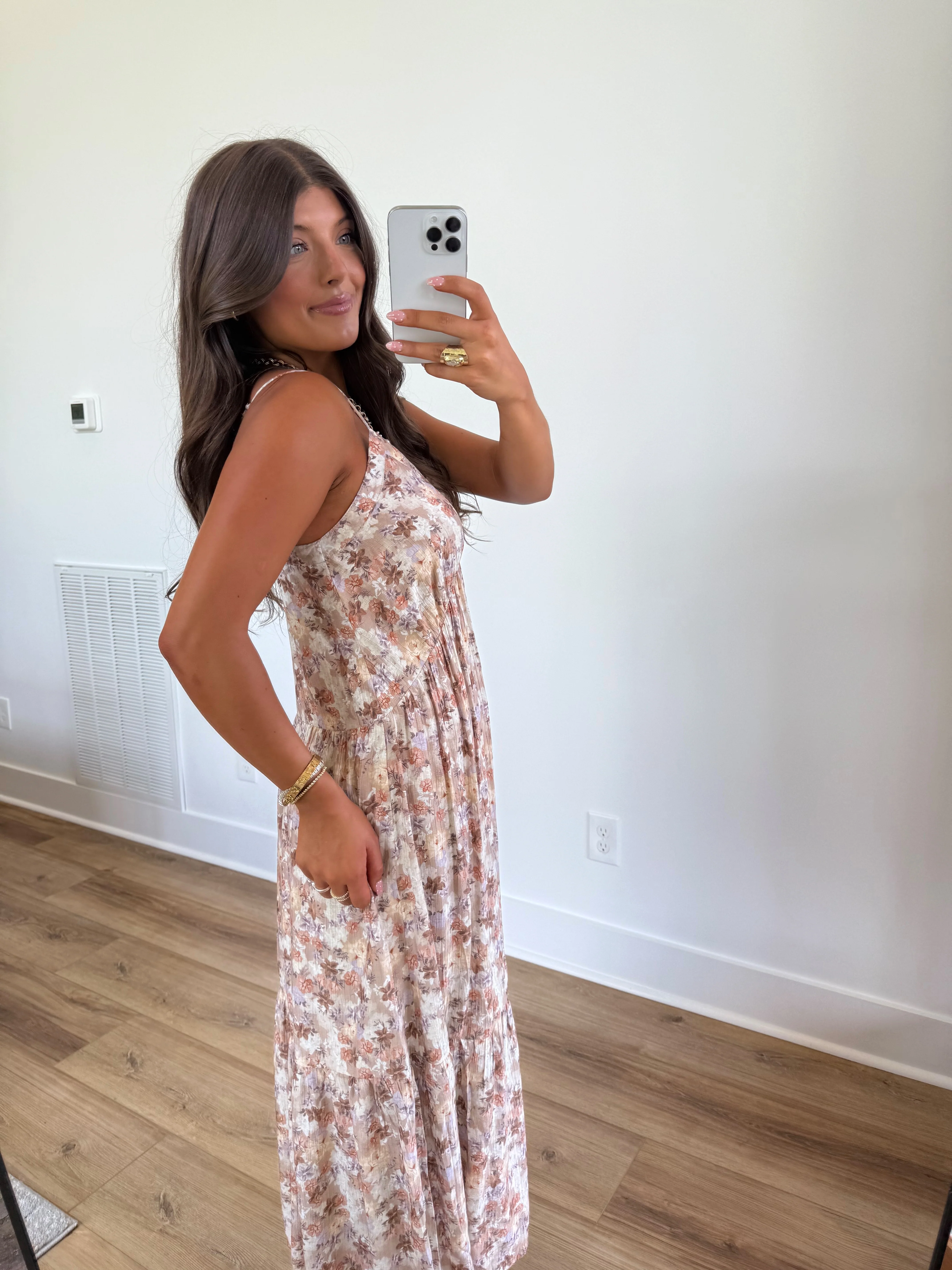 Cocoa Bloom Maxi Dress - Image 3