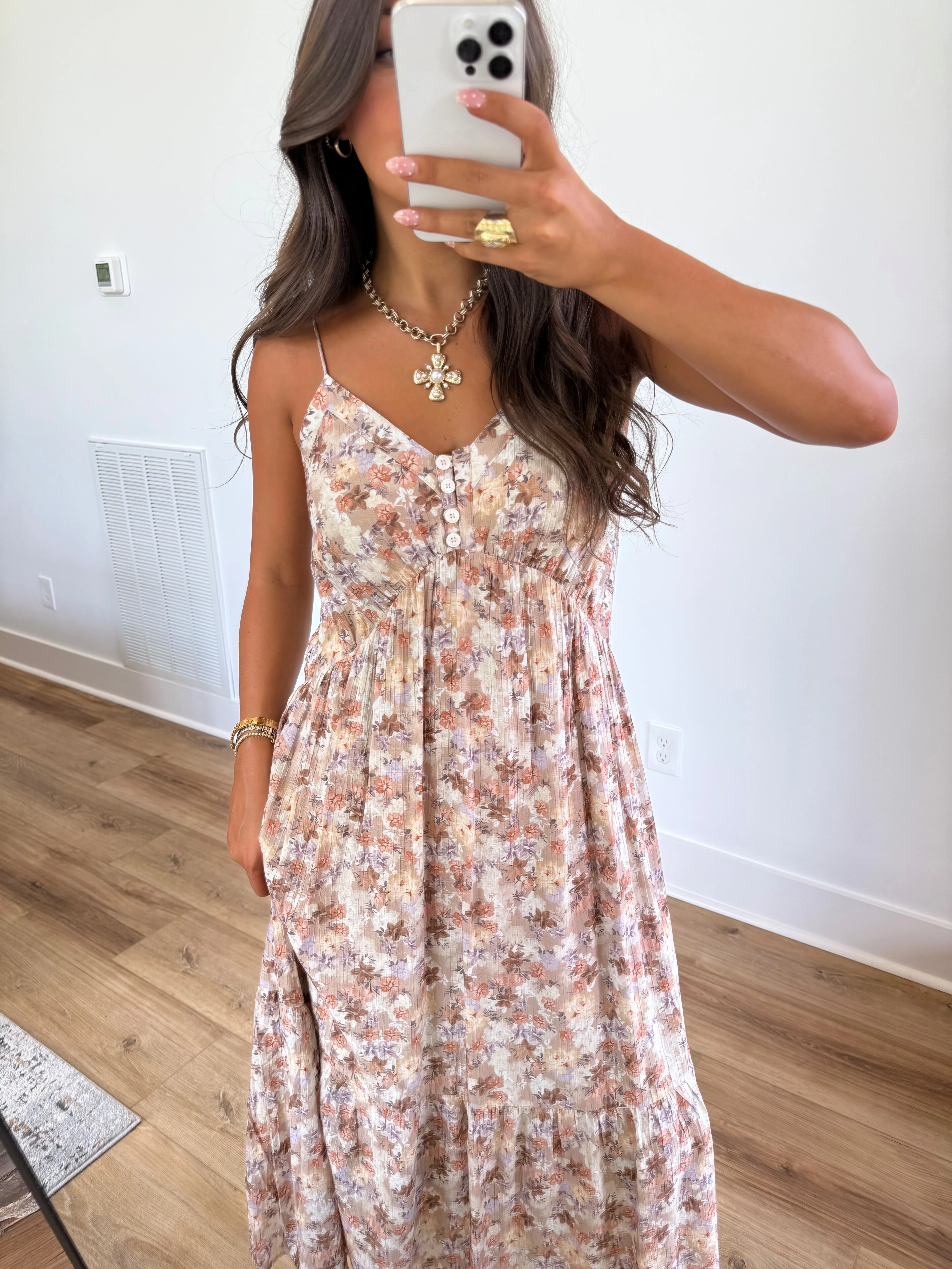 Cocoa Bloom Maxi Dress - Image 5