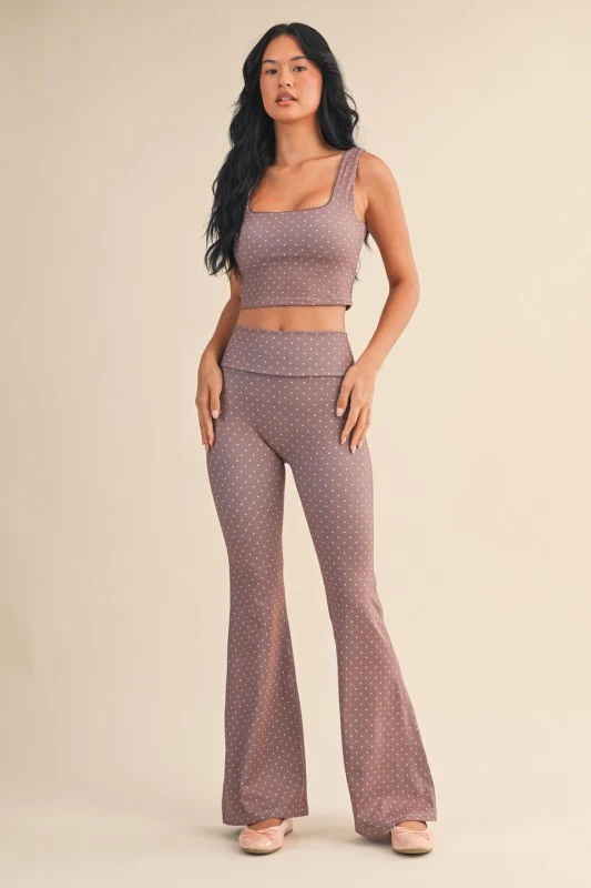 Cocoa Polka Dot Athletic Set - Image 8