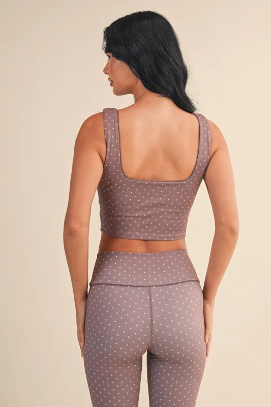 Cocoa Polka Dot Athletic Set - Image 9