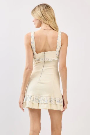 Cottage Denim Mini Dress - Image 6
