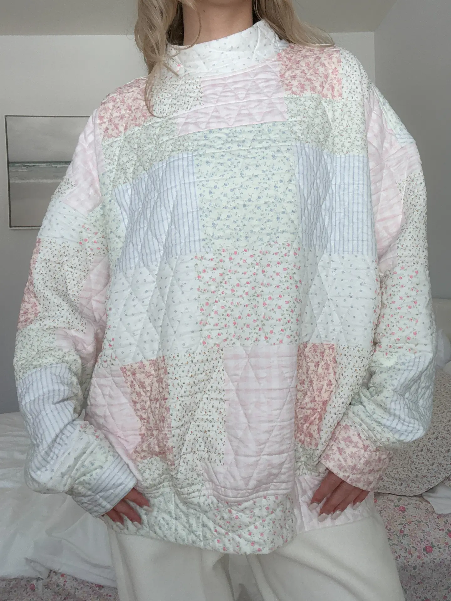Cottage Quilt CREWNECK (Pink) - Image 7