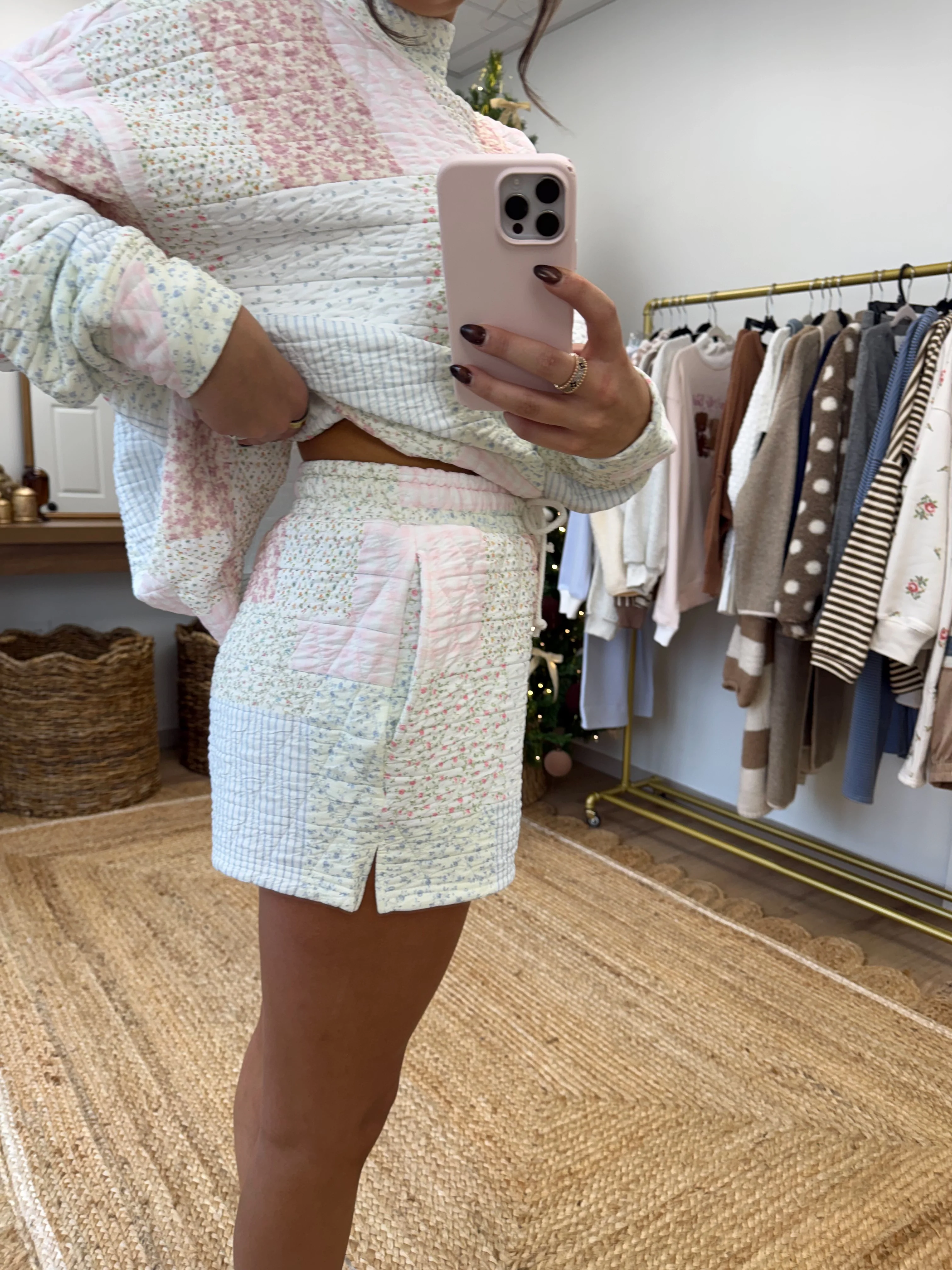 Cottage Quilt SHORTS (Pink) - Image 2