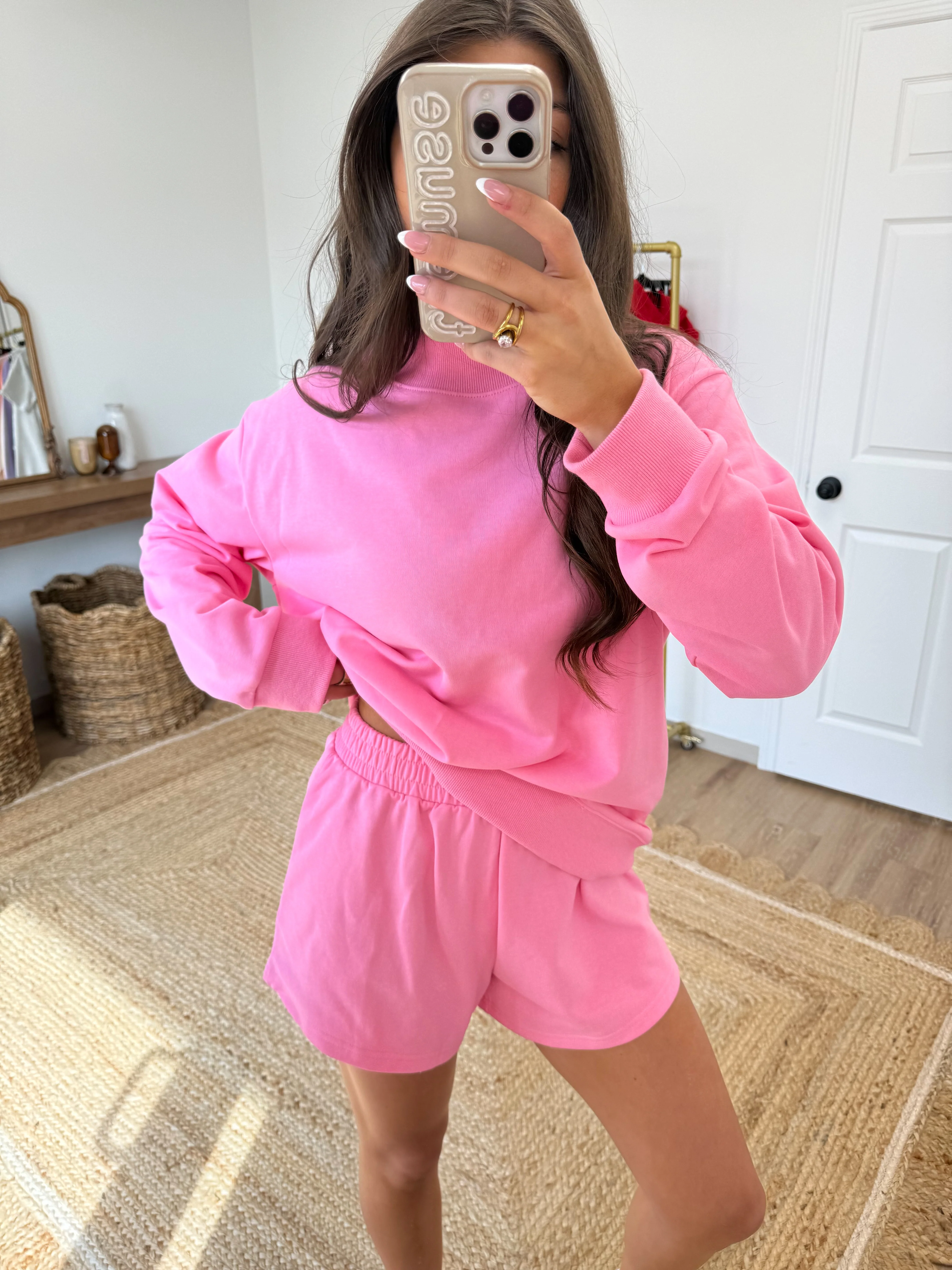 Cotton Candy Pink Mockneck Set - Image 4