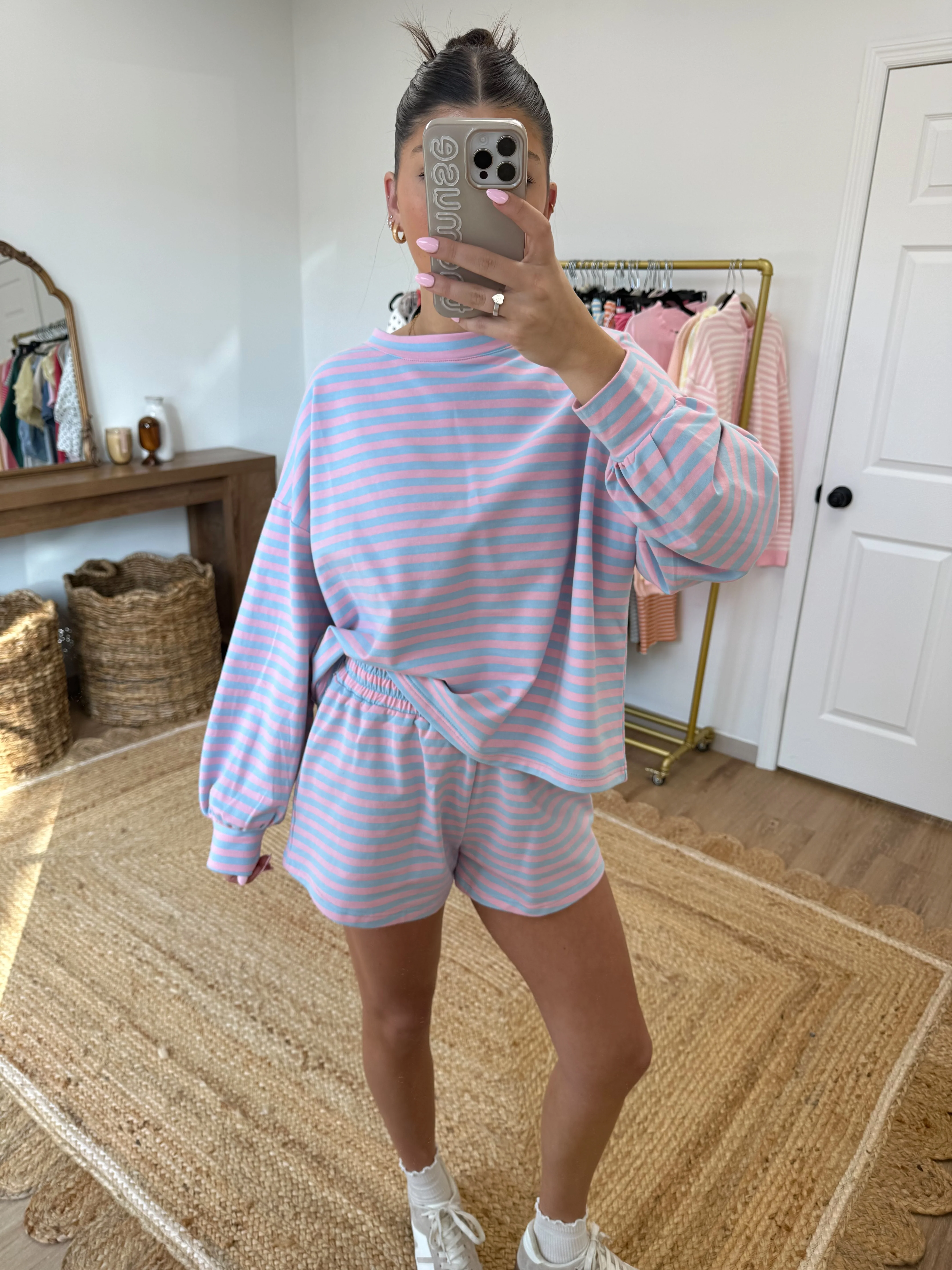 Cotton Candy Stripe Lounge Set - Image 2
