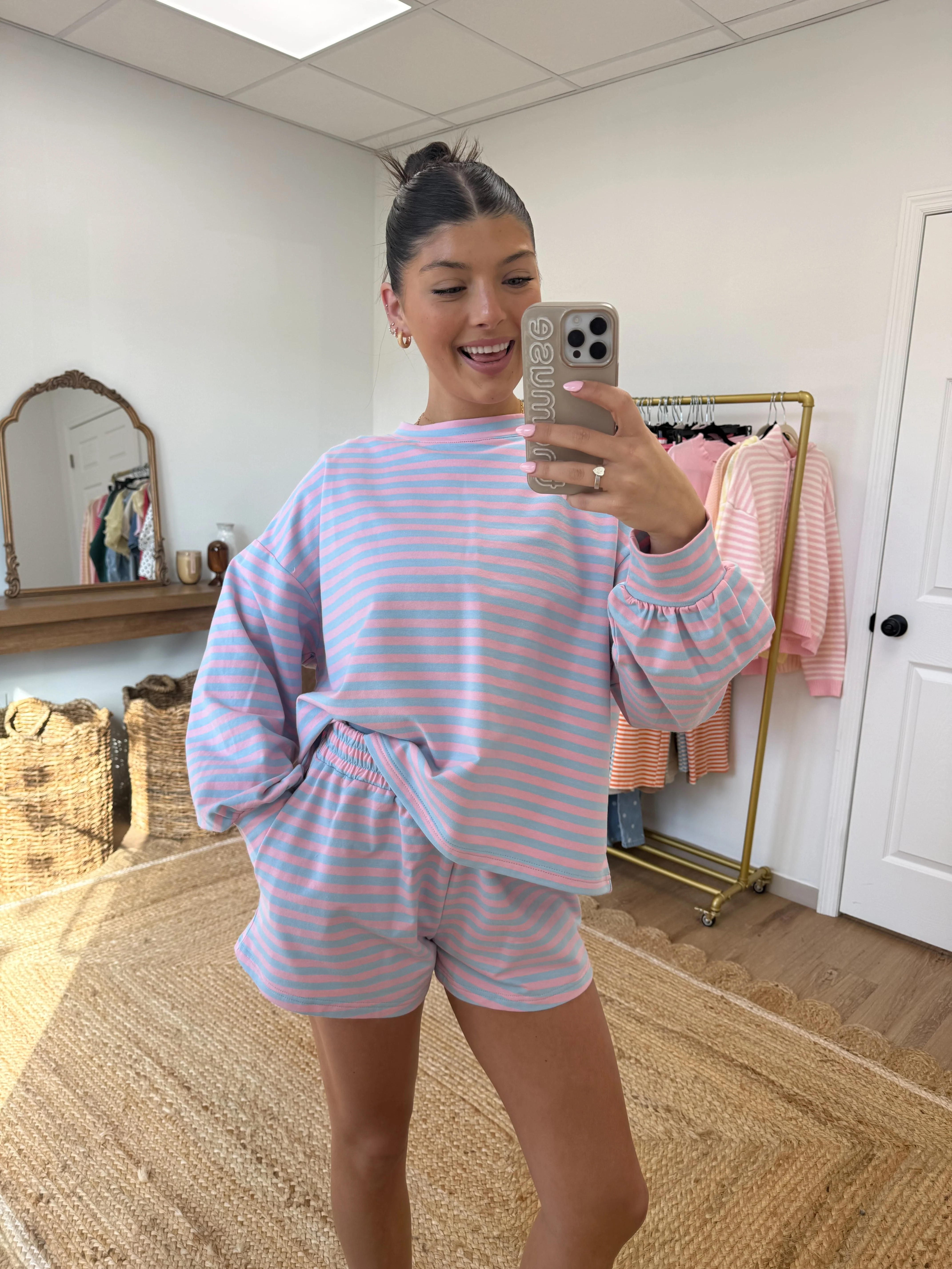 Cotton Candy Stripe Lounge Set - Image 3