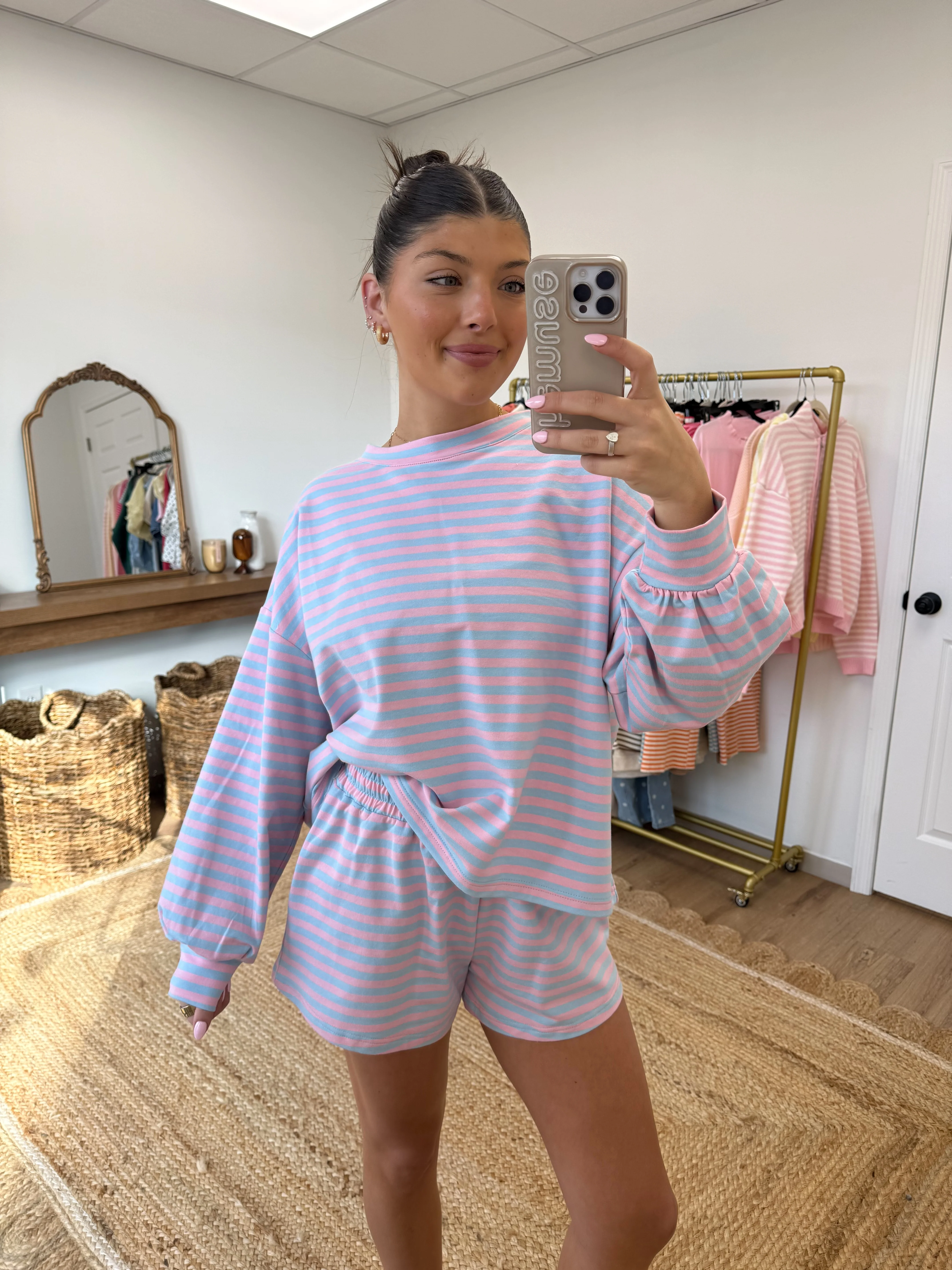 Cotton Candy Stripe Lounge Set - Image 4